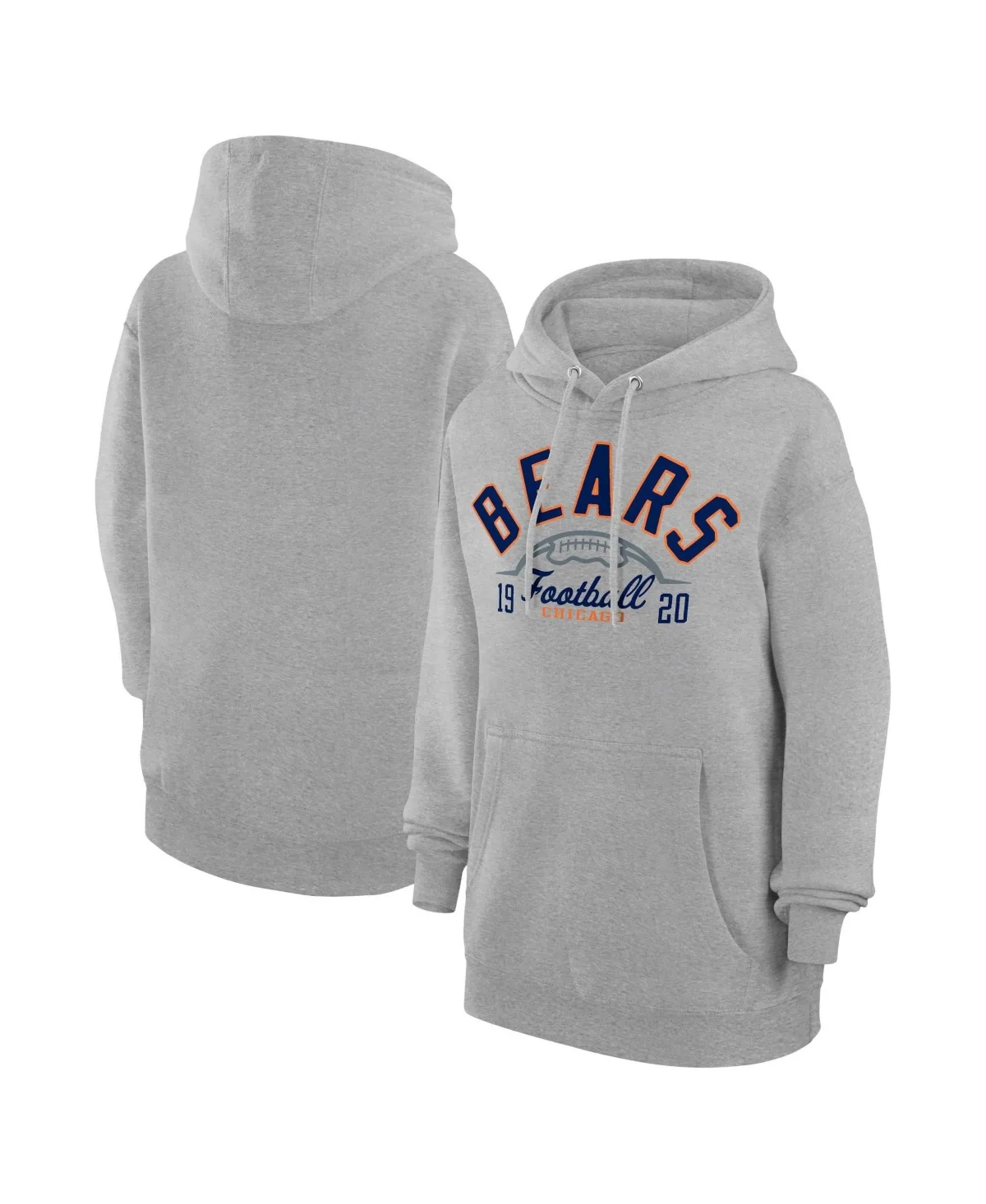 Chicago Bears Half Ball Team Fleece Pullover Hoodie