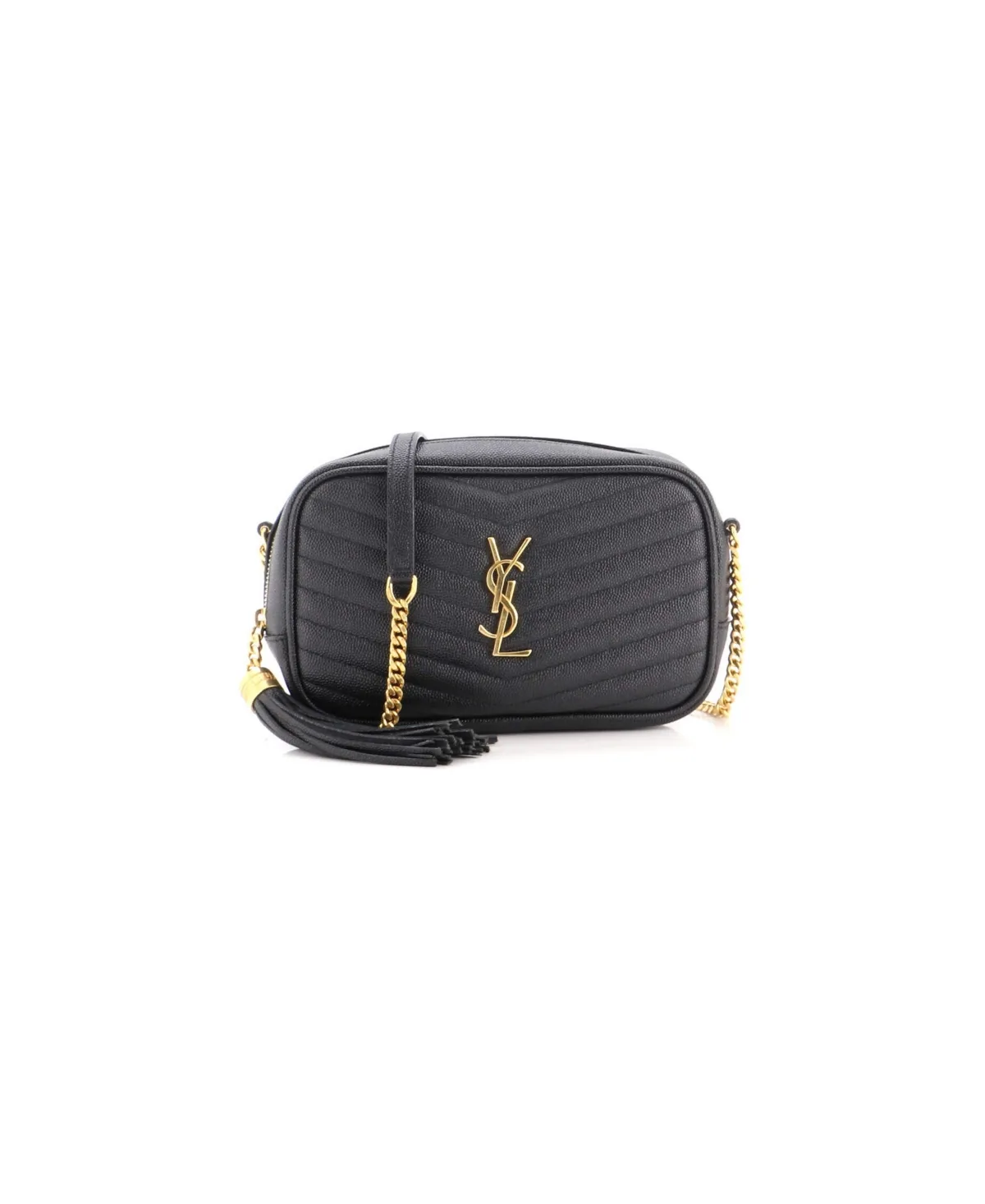 Pre-Owned Mini Lou Camera Bag Matelasse Chevron Leather