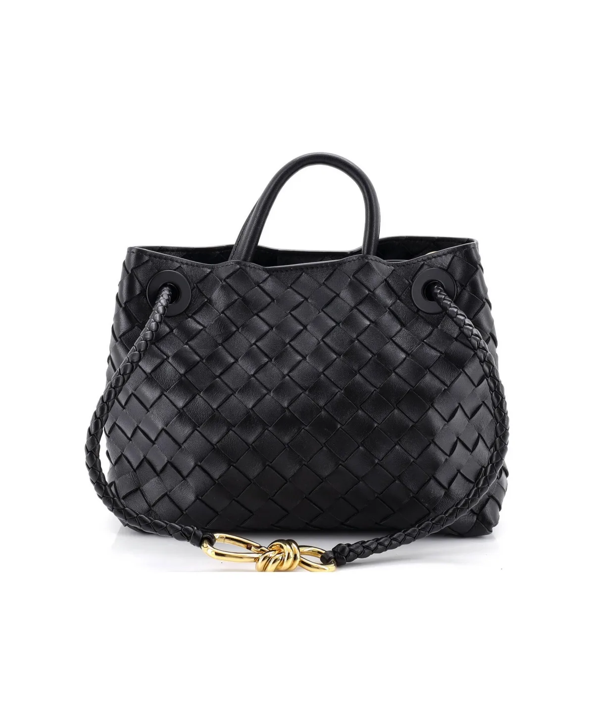 Pre-Owned Bottega Veneta Small Andiamo Top Handle Bag Intrecciato Nappa