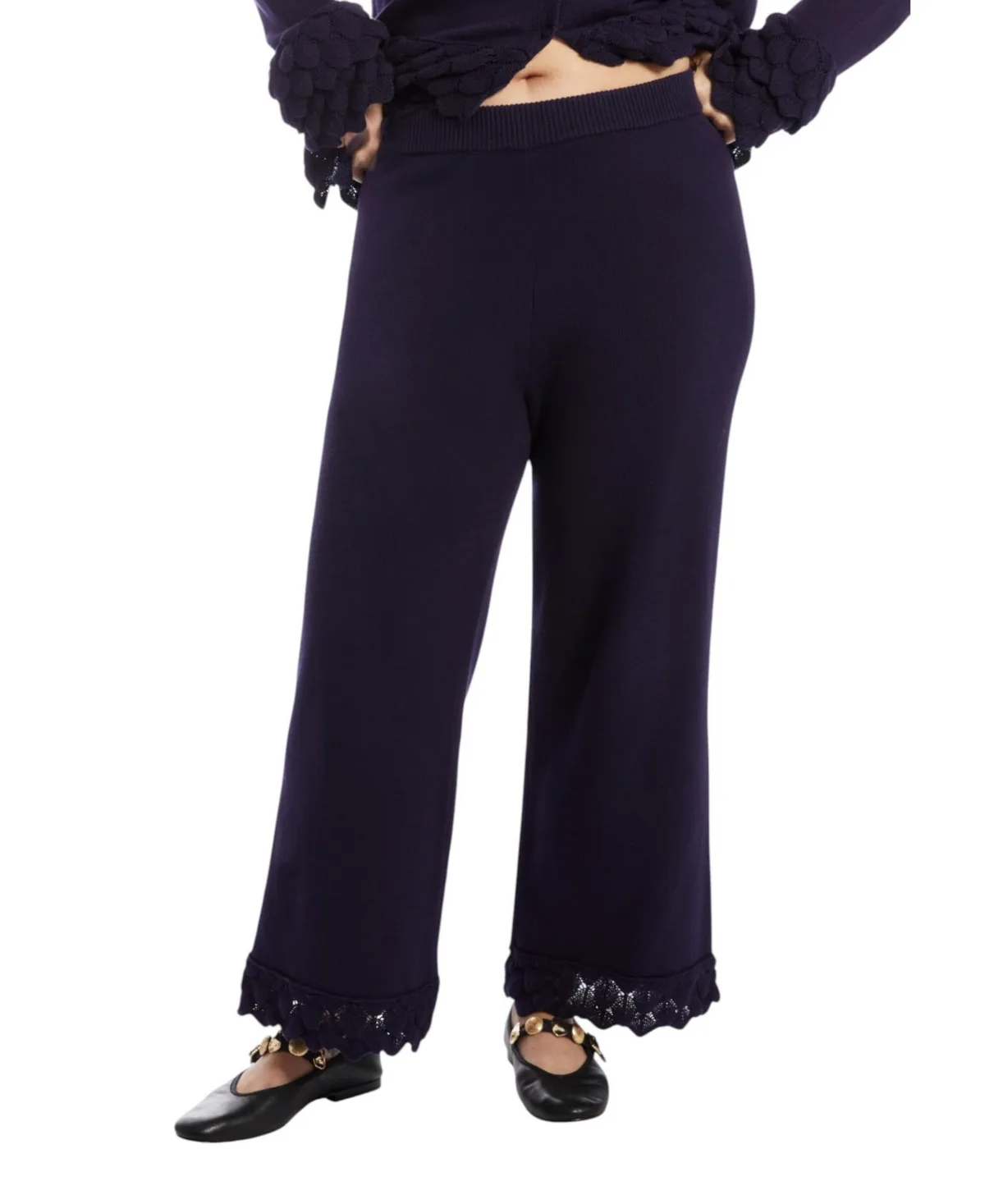 Ruffle Detail Sweater Pant