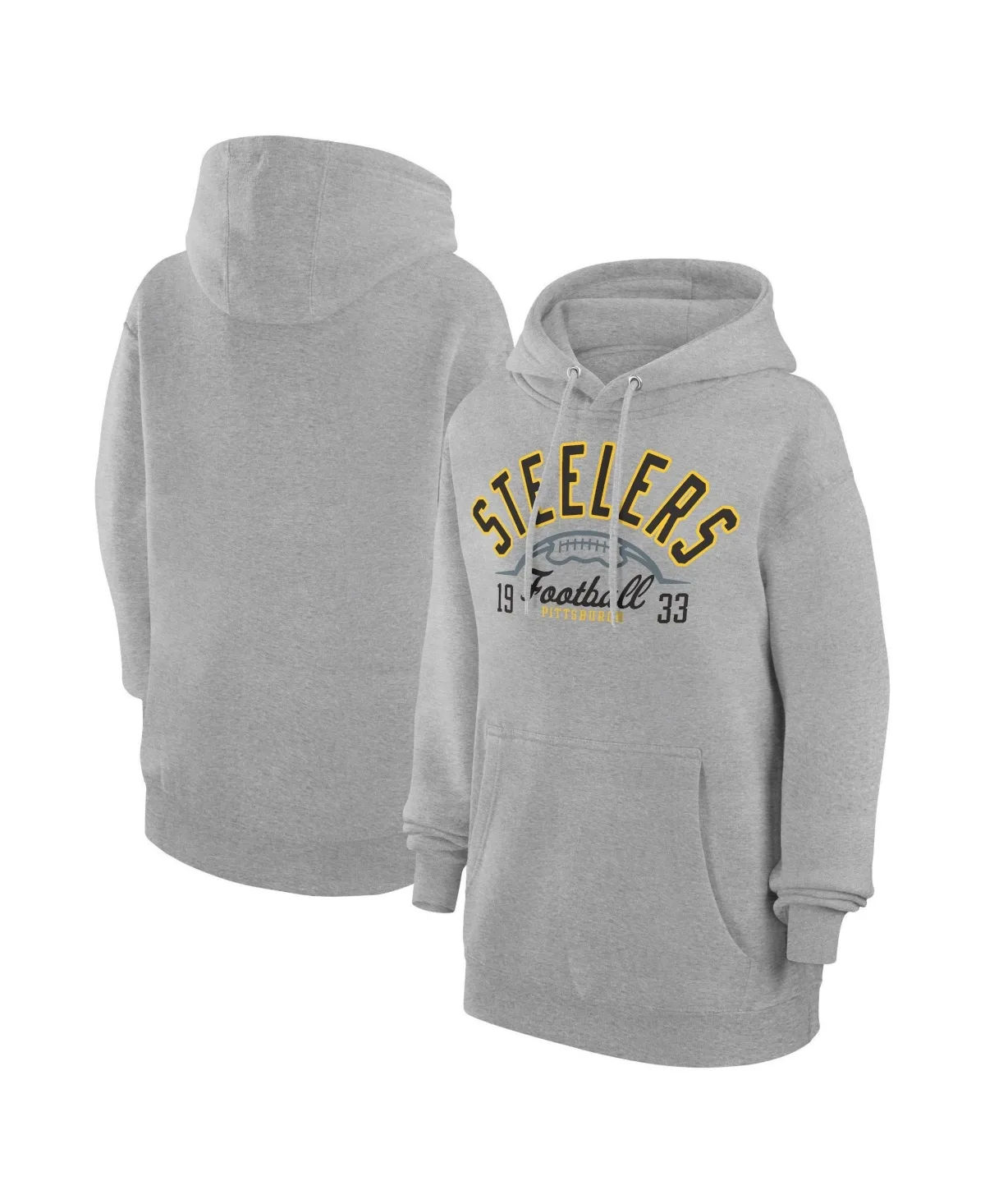 Pittsburgh Steelers Half Ball Team Fleece Pullover Hoodie