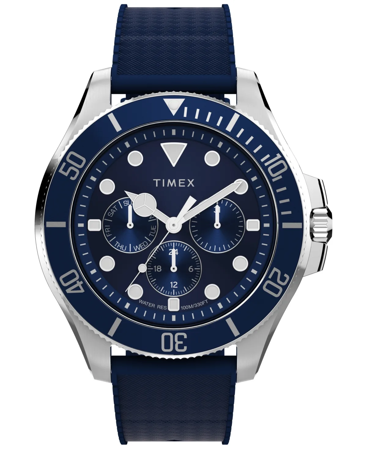 Quartz Sport Harborside Coast Blue Resin Watch 43 mm