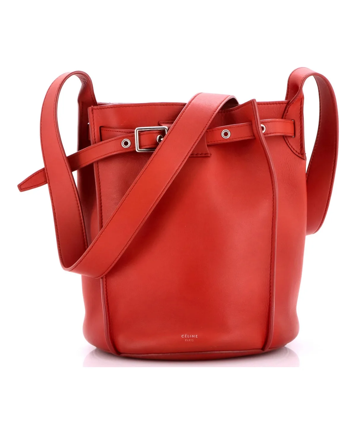 Pre-Owned Celine Long Strap Big Bag Bucket Leather by Celine