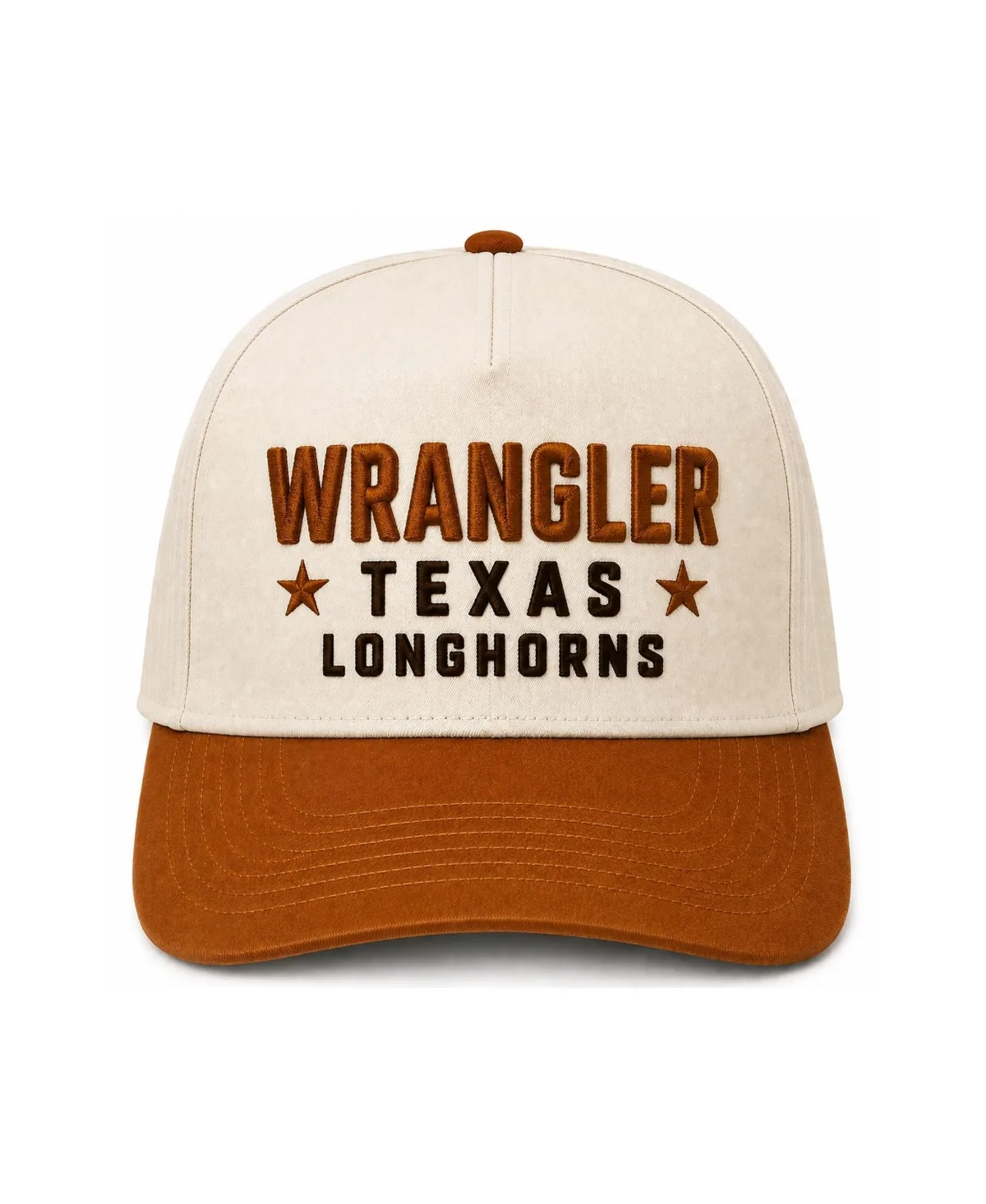 Cap x Wrangler Cream/Texas Orange Texas Longhorns Starred Adjustable Hat by X