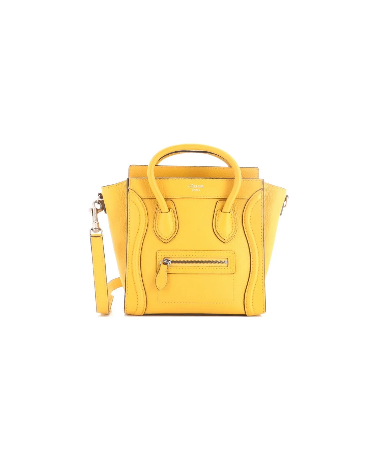 Pre-Owned Celine Nano Luggage Bag Grainy Leather by Celine