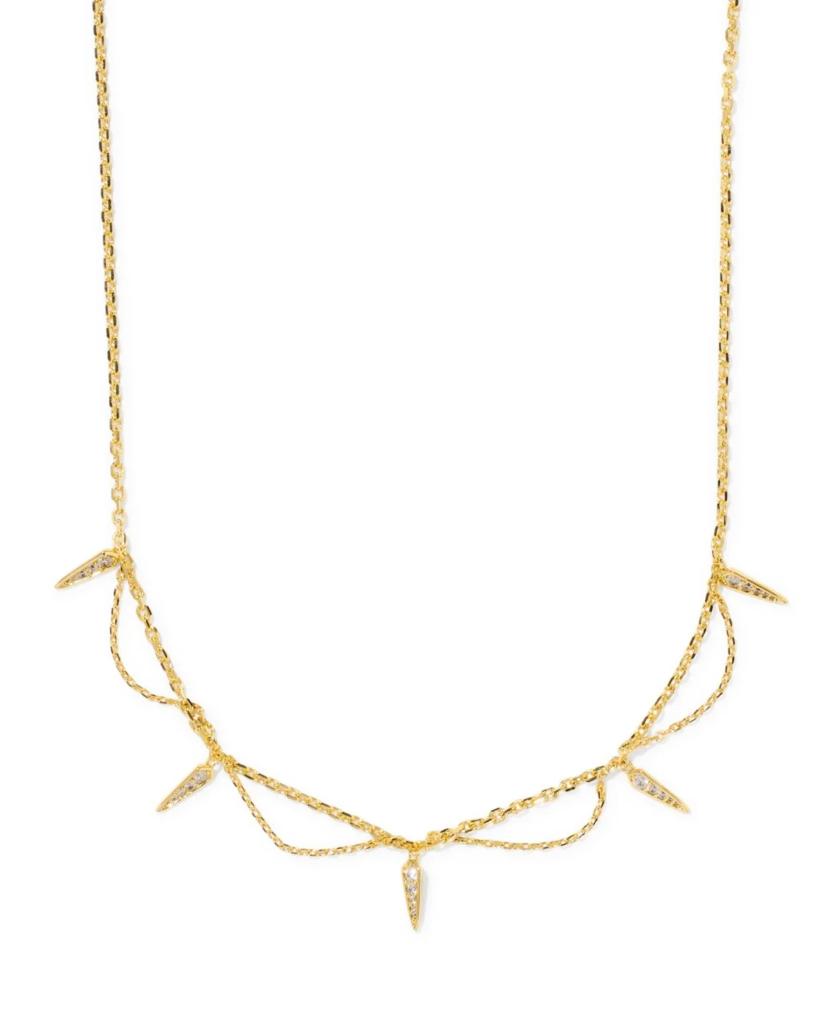 Cubic Zirconia Gold-Tone Fate Choker Necklace by Kendra Scott