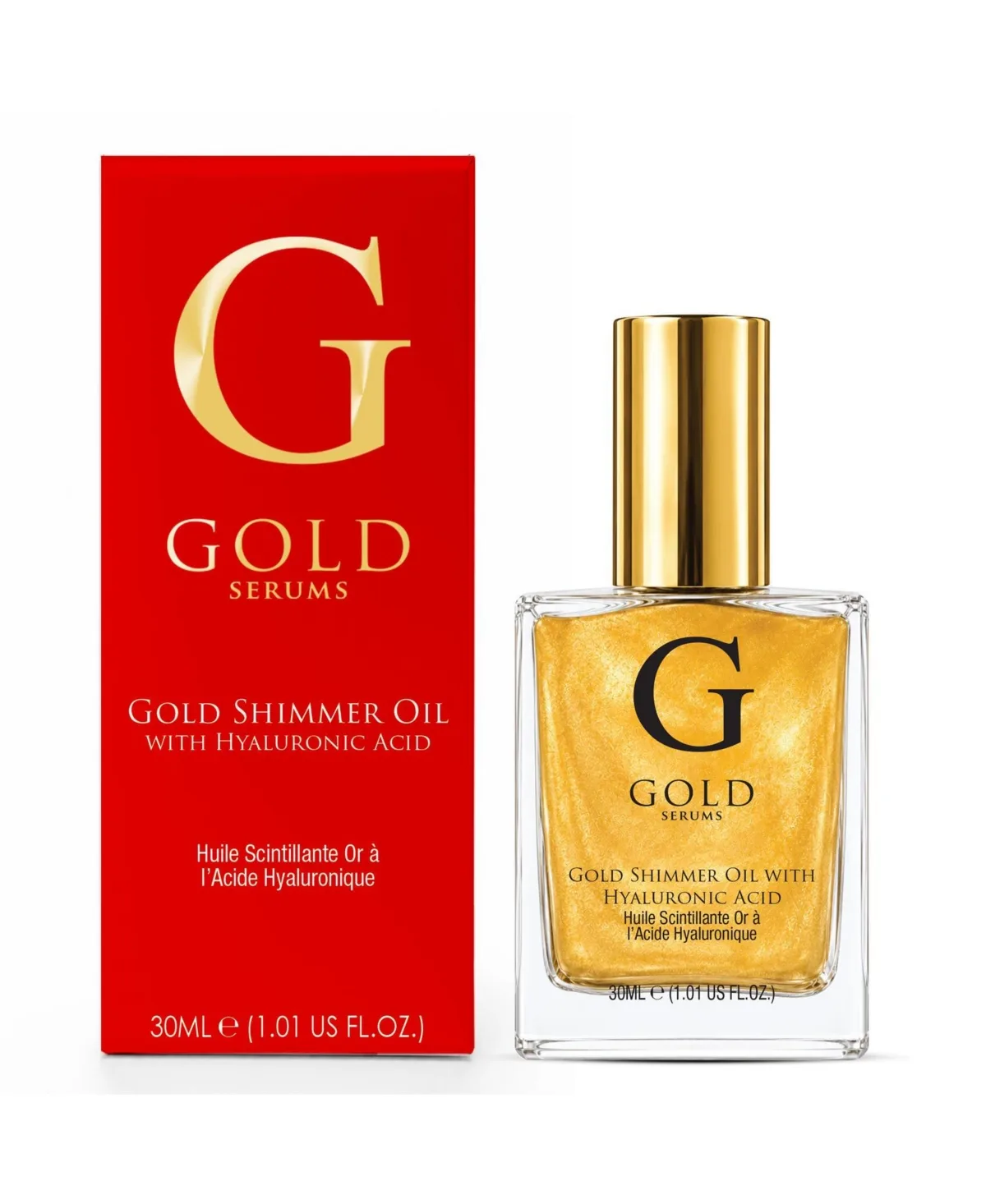 Gold Shimmer Oil with Hyaluronic Acid 30ml by Gold Serums