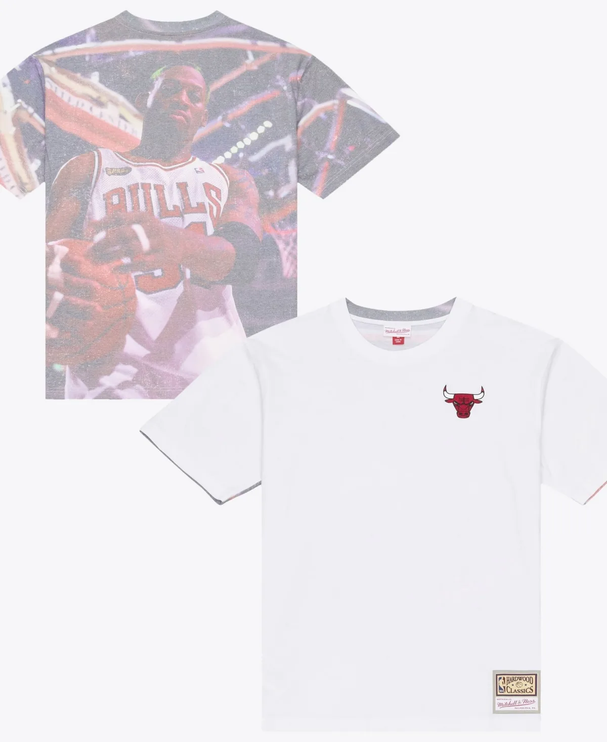Dennis Rodman Chicago Bulls Hardwood Classics Player Sublimated T-Shirt