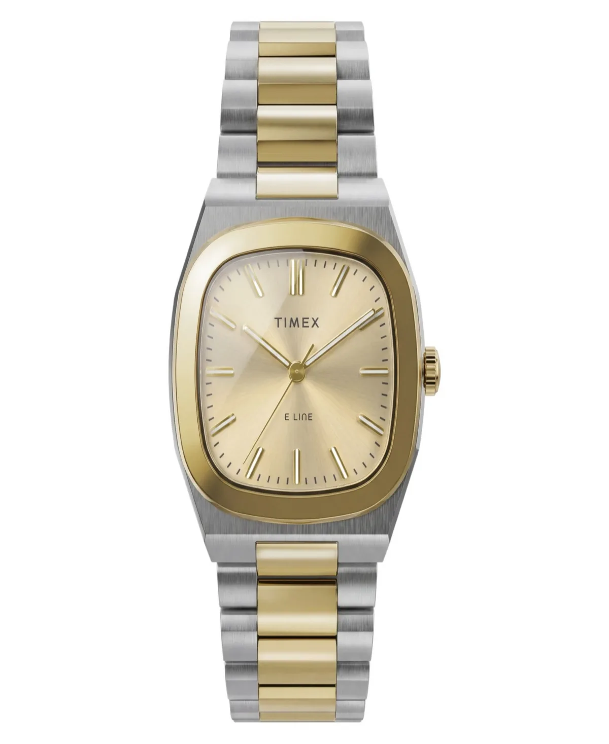 Quartz E-Line Two-Tone Stainless Steel Watch 30mm by Timex