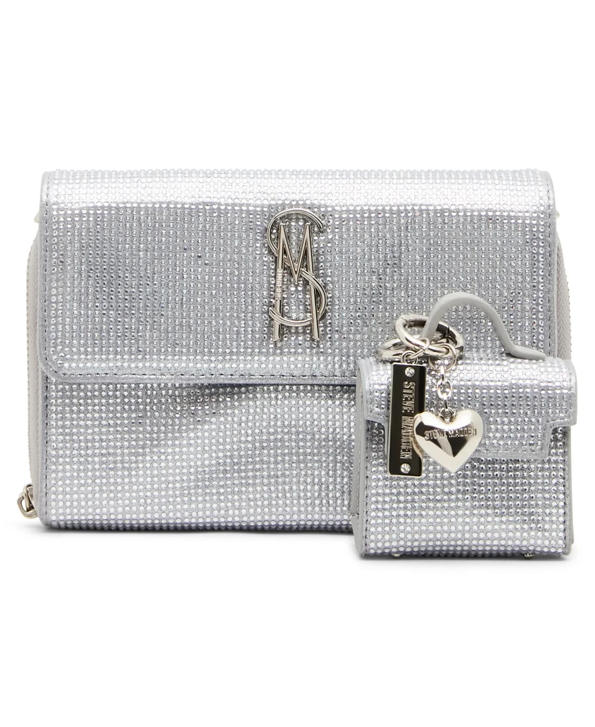 Metallic Faux Leather Carina Crossbody Wallet by Steve Madden
