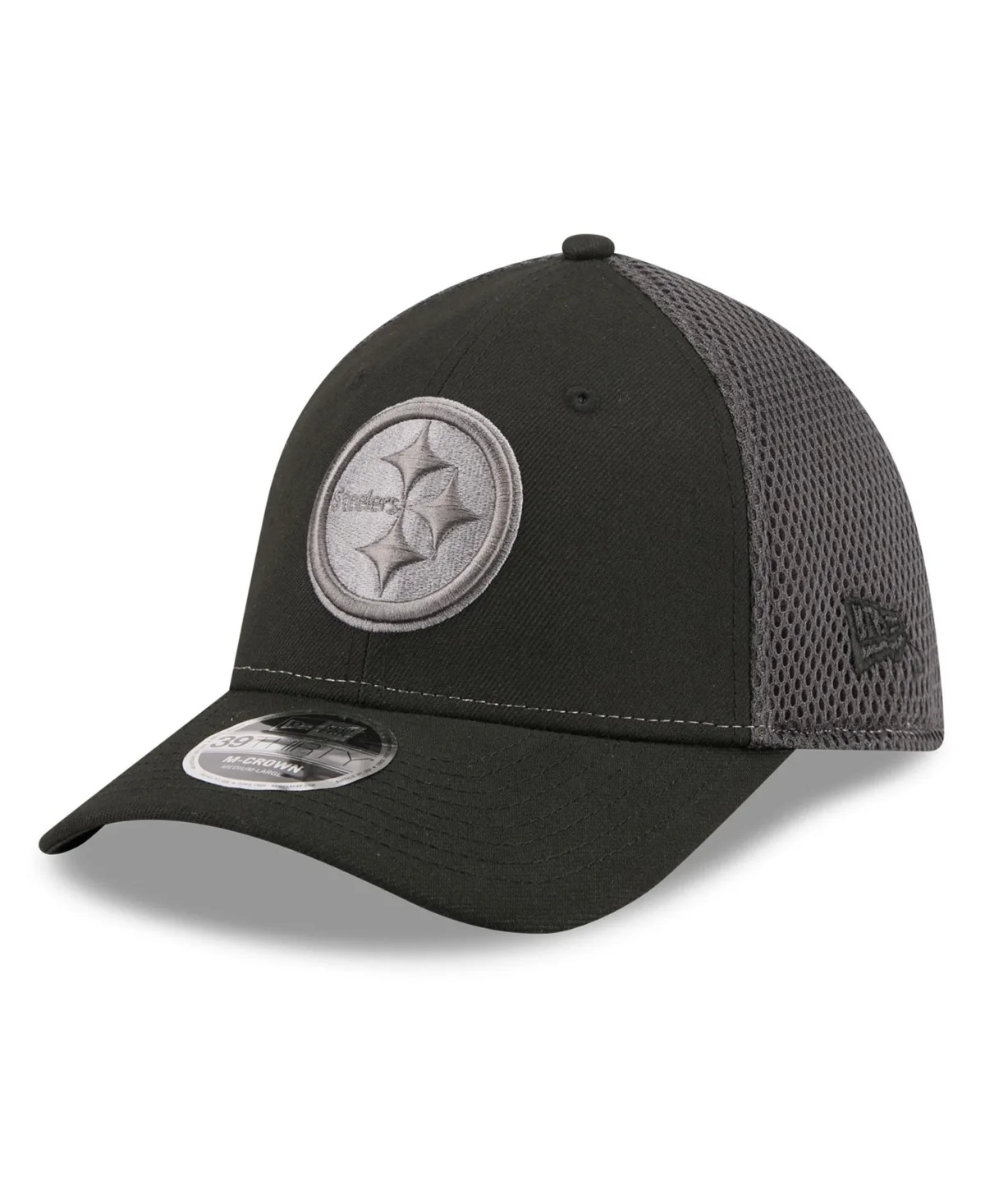 Pittsburgh Steelers Neo Mesh 39THIRTY M-Crown Stretch Hat by New Era