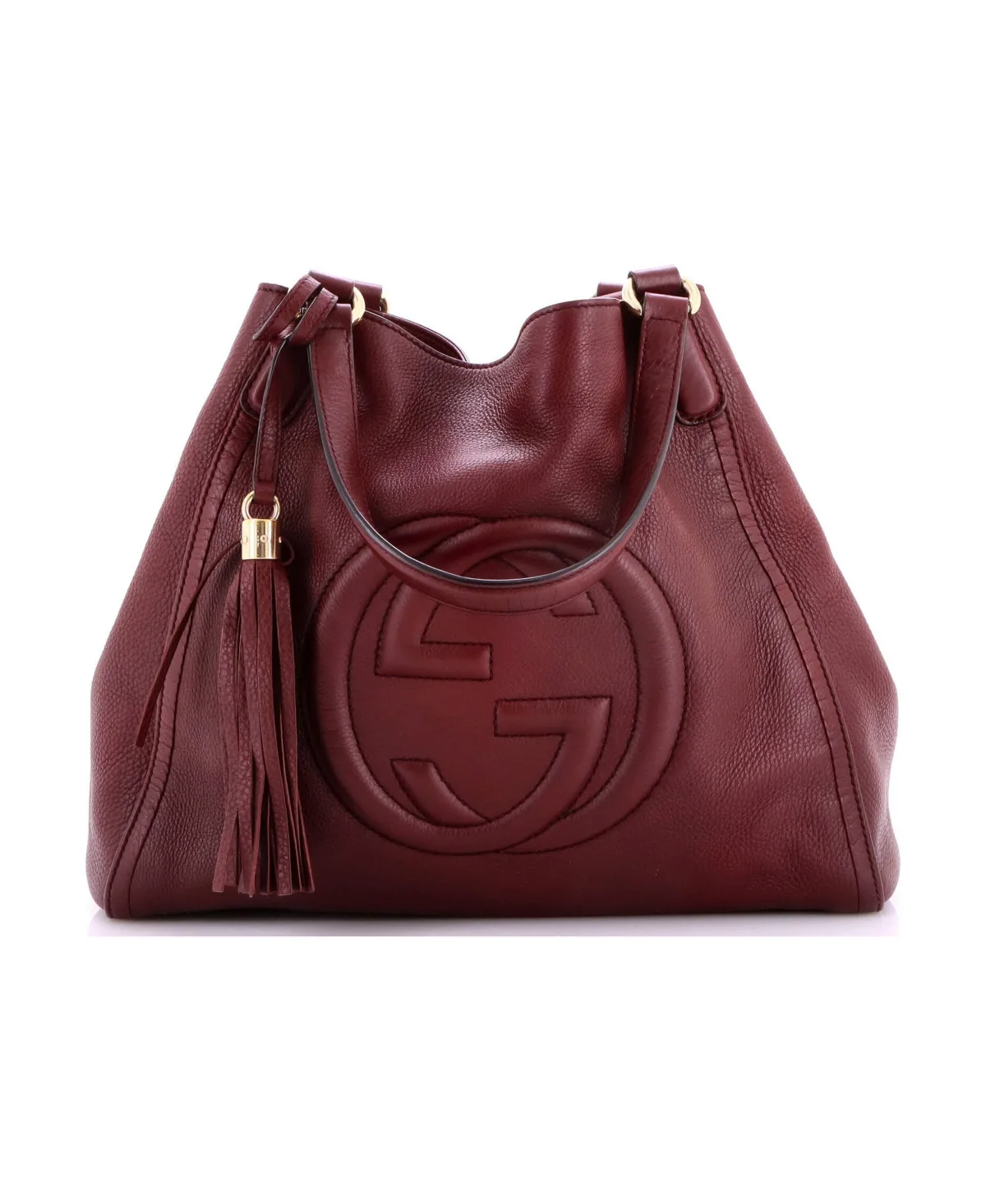 Pre-Owned Gucci Medium Soho Shoulder Bag Leather