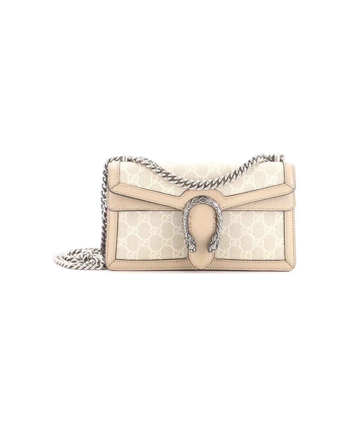 Pre-Owned Gucci Small Dionysus Bag GG Coated Canvas with Leather by Gucci