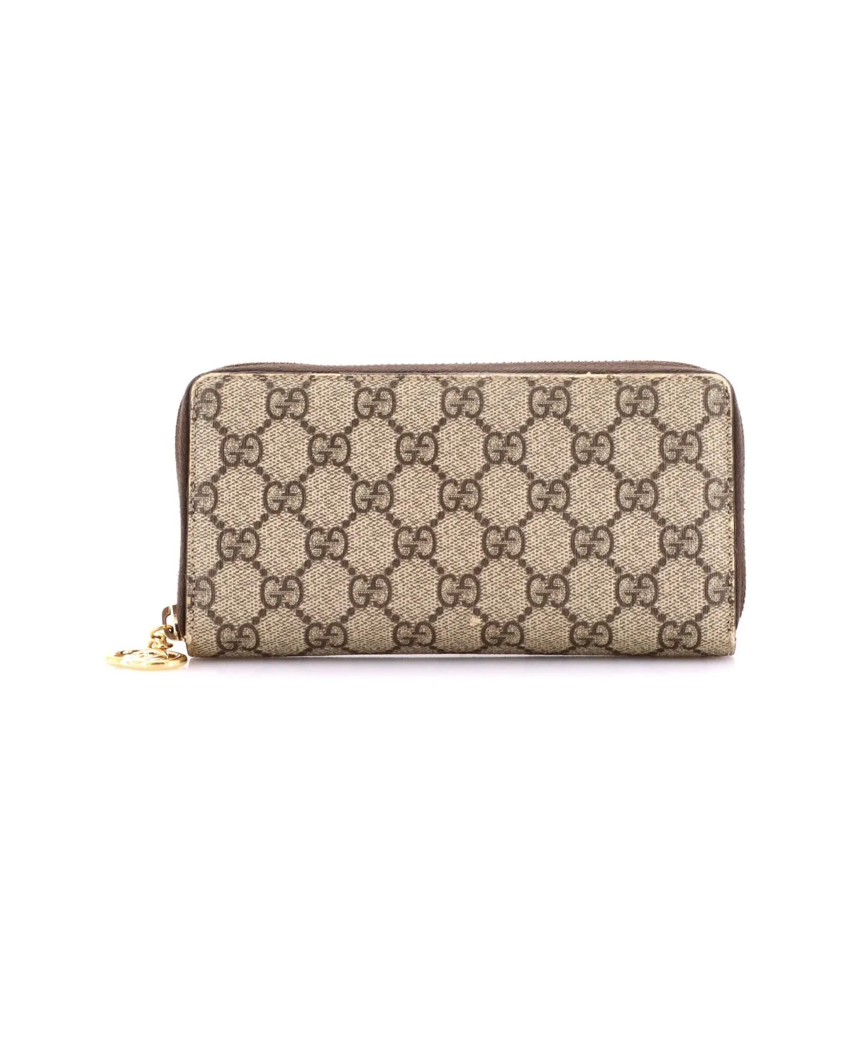 Pre-Owned Gucci Long Zip Around Wallet GG Coated Canvas by Gucci