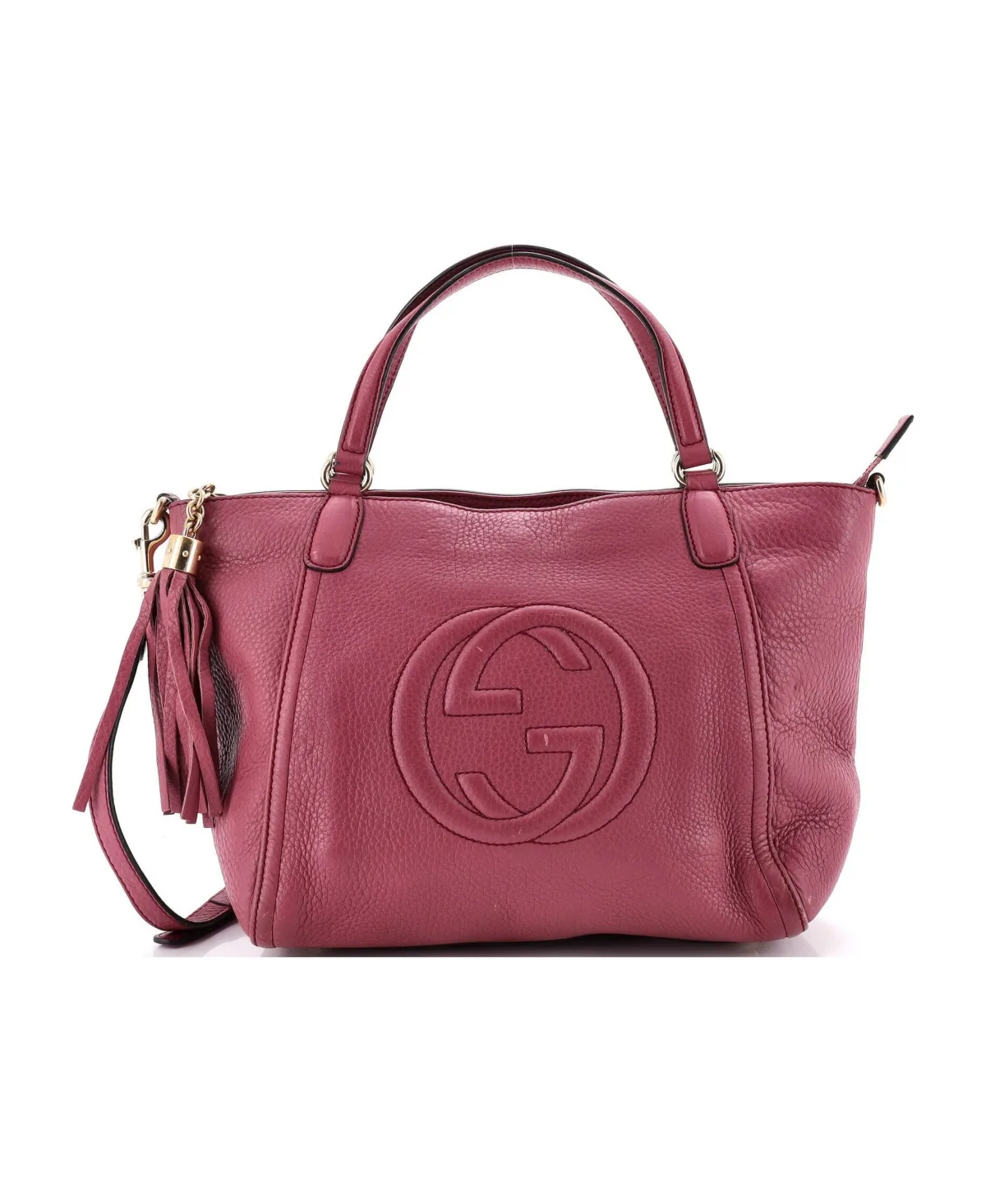 Pre-Owned Gucci Small Soho Convertible Top Handle Bag Leather