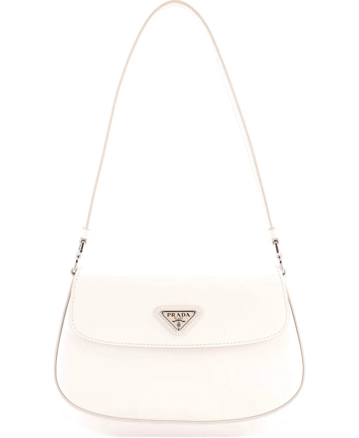 Pre-Owned Prada Small Cleo Flap Shoulder Bag Spazzolato Leather by Prada