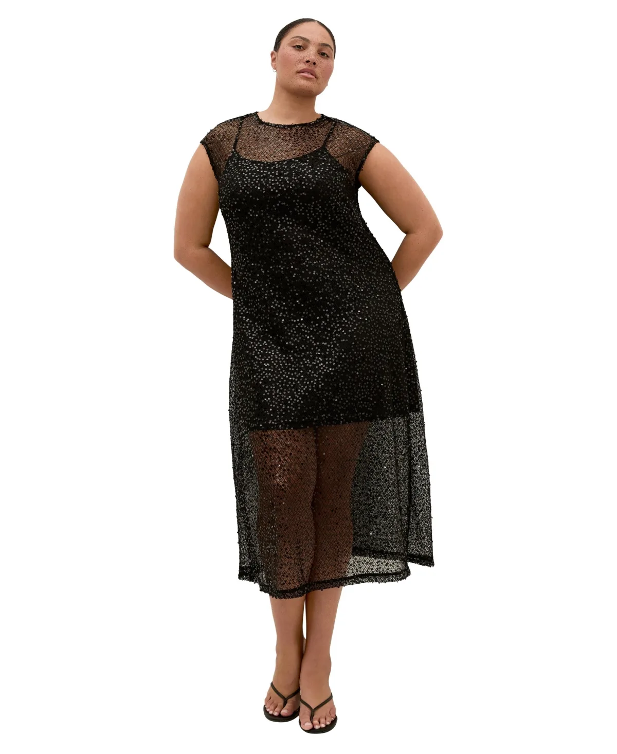 Stardust Sequin Midi Dress