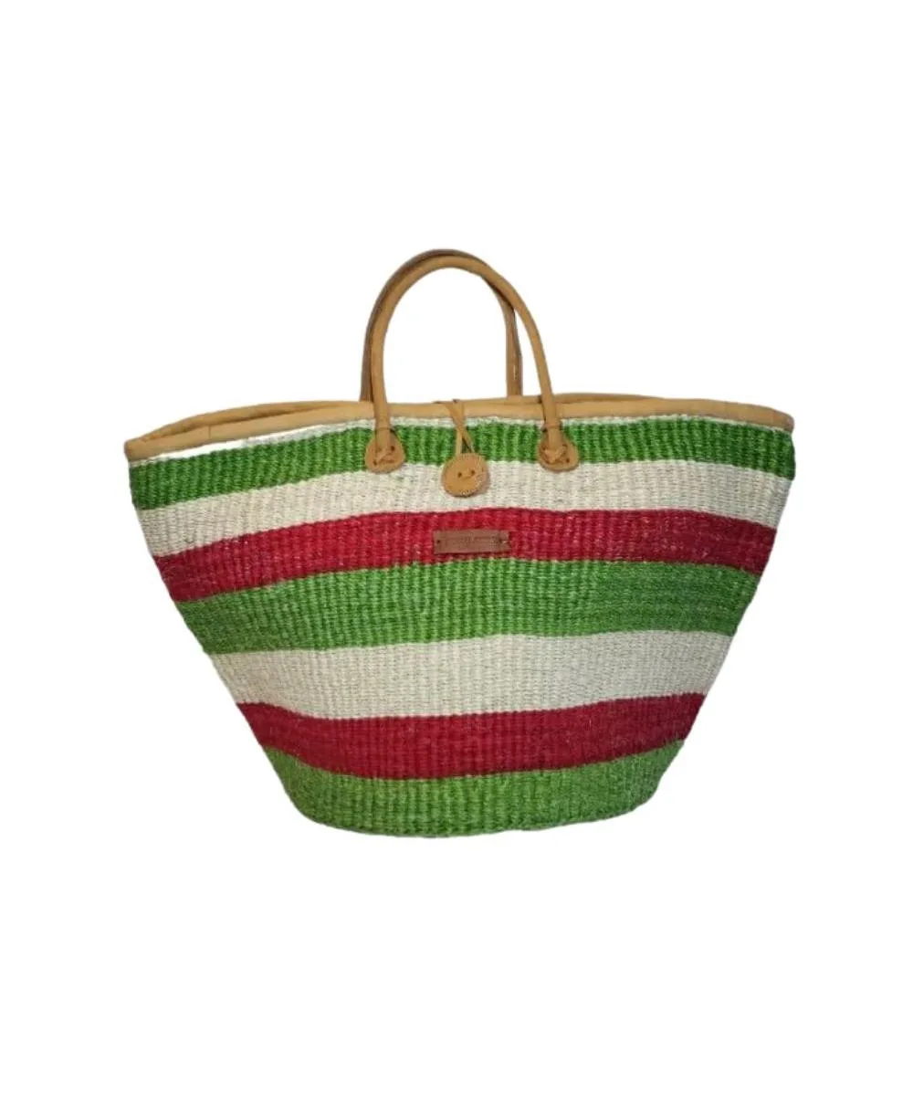 South Handmade Sisal African Basket Tote Bag by Sawa Sawa