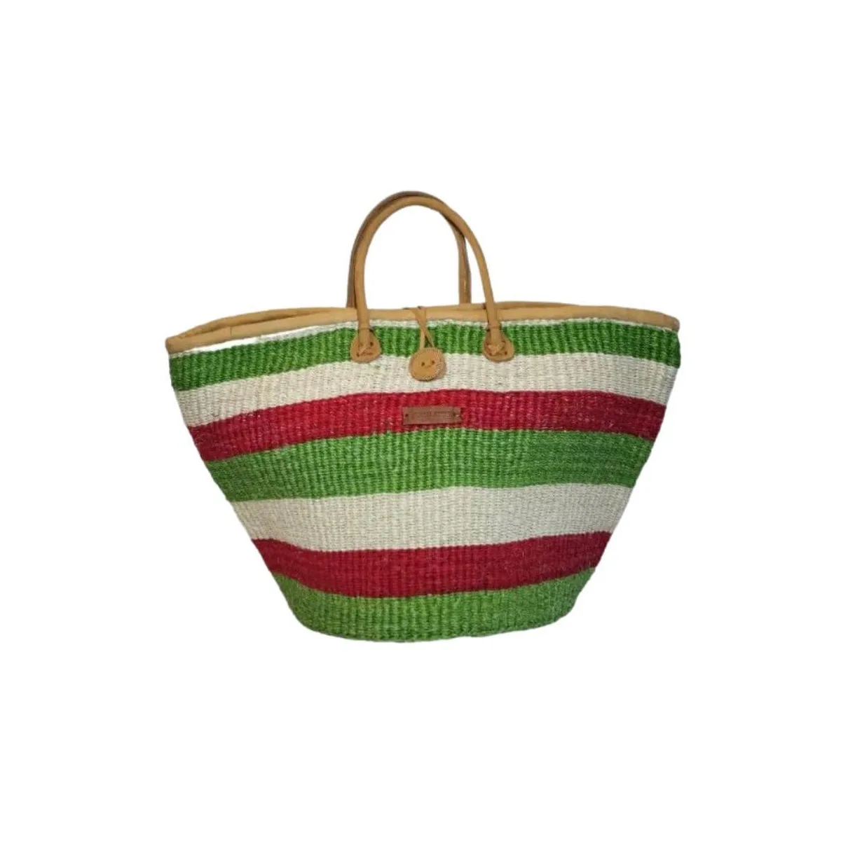 South Handmade Sisal African Basket Tote Bag by Sawa Sawa