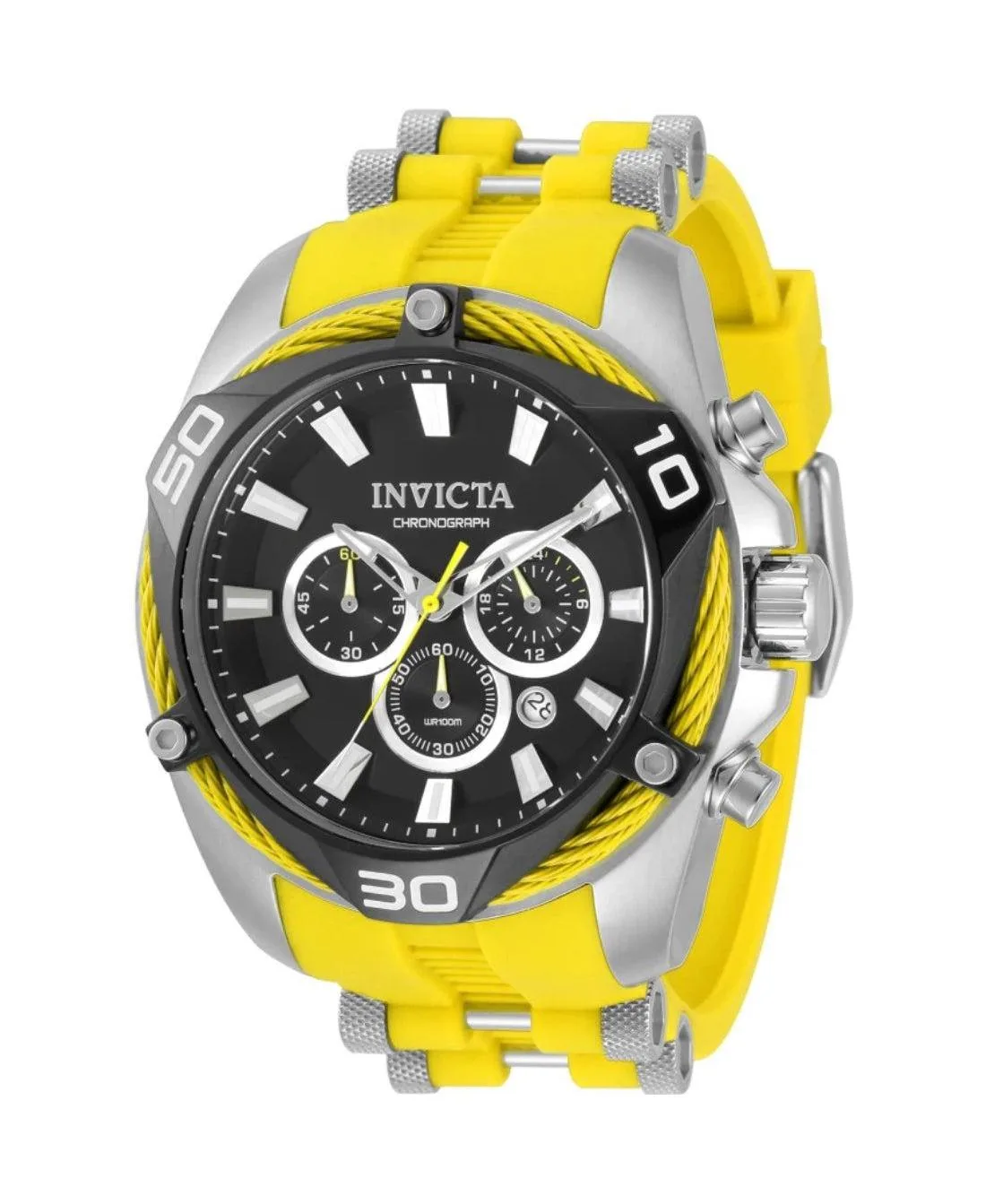 Water-Resistant Quartz Chronograph Bolt Watch, 50mm