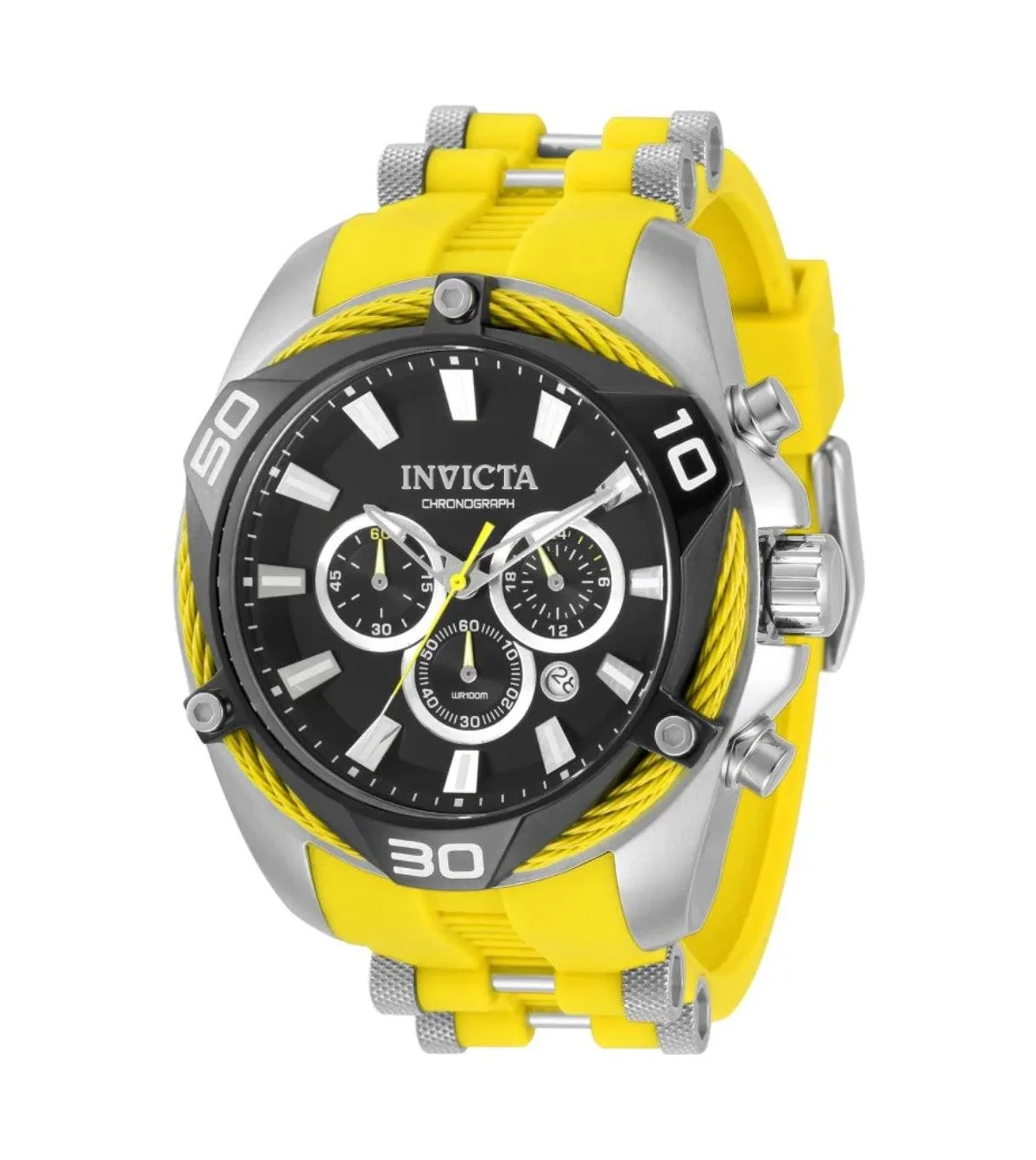 Water-Resistant Quartz Chronograph Bolt Watch, 50mm