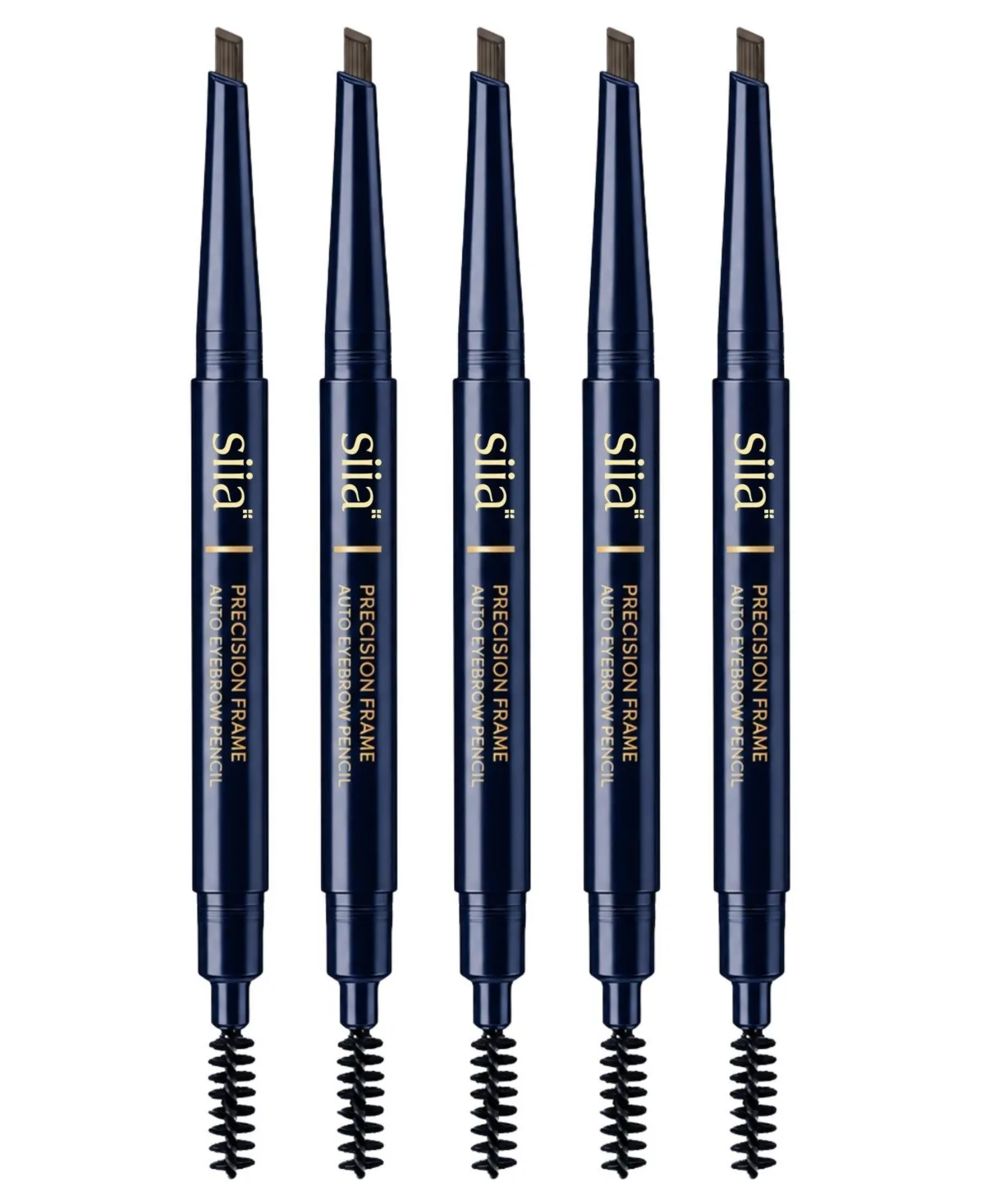 5 Pieces Precision Frame Auto Eyebrow Pencil - 03 Gray Brown by Siia Cosmetics