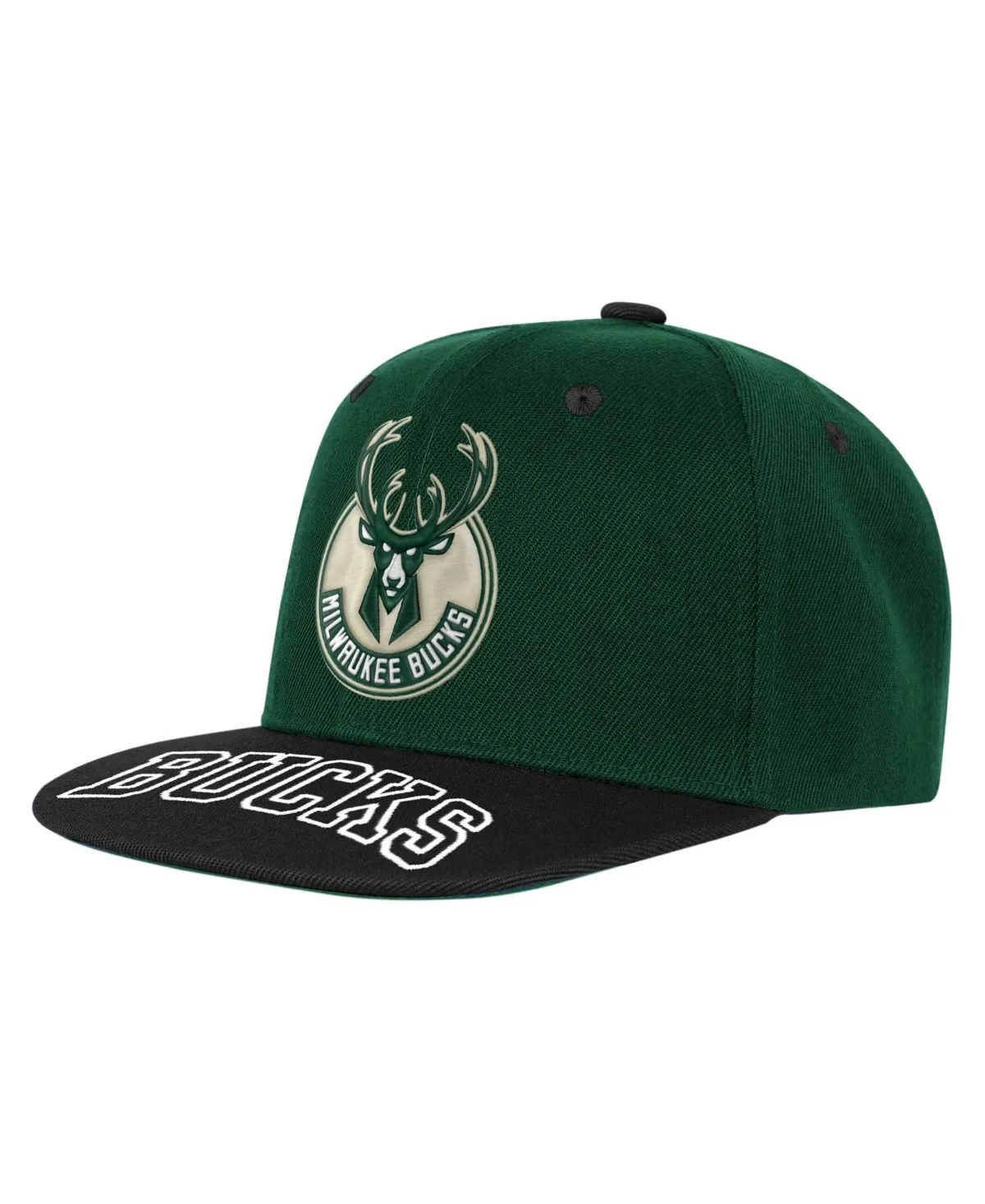 Milwaukee Bucks Two-Tone Snapback Hat by Outerstuff