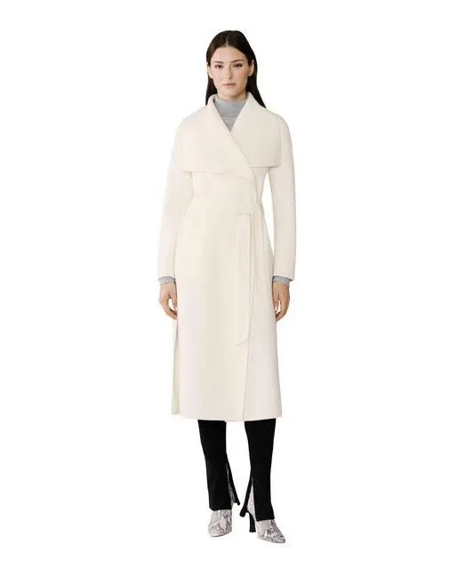 Britta Double-Face Wool-Blend Wrap Coat