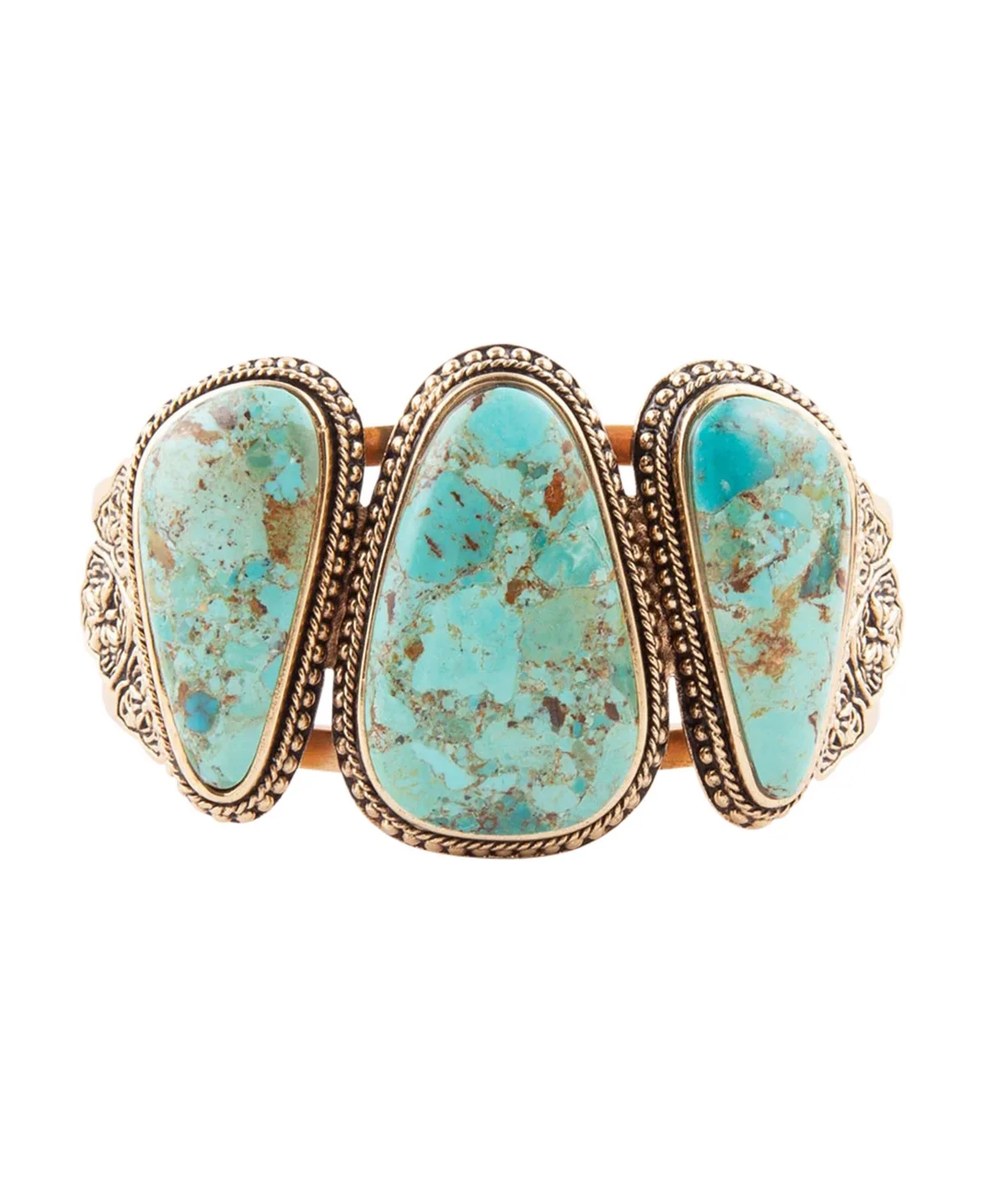 Genuine Blue Turquoise Cuff Bracelet