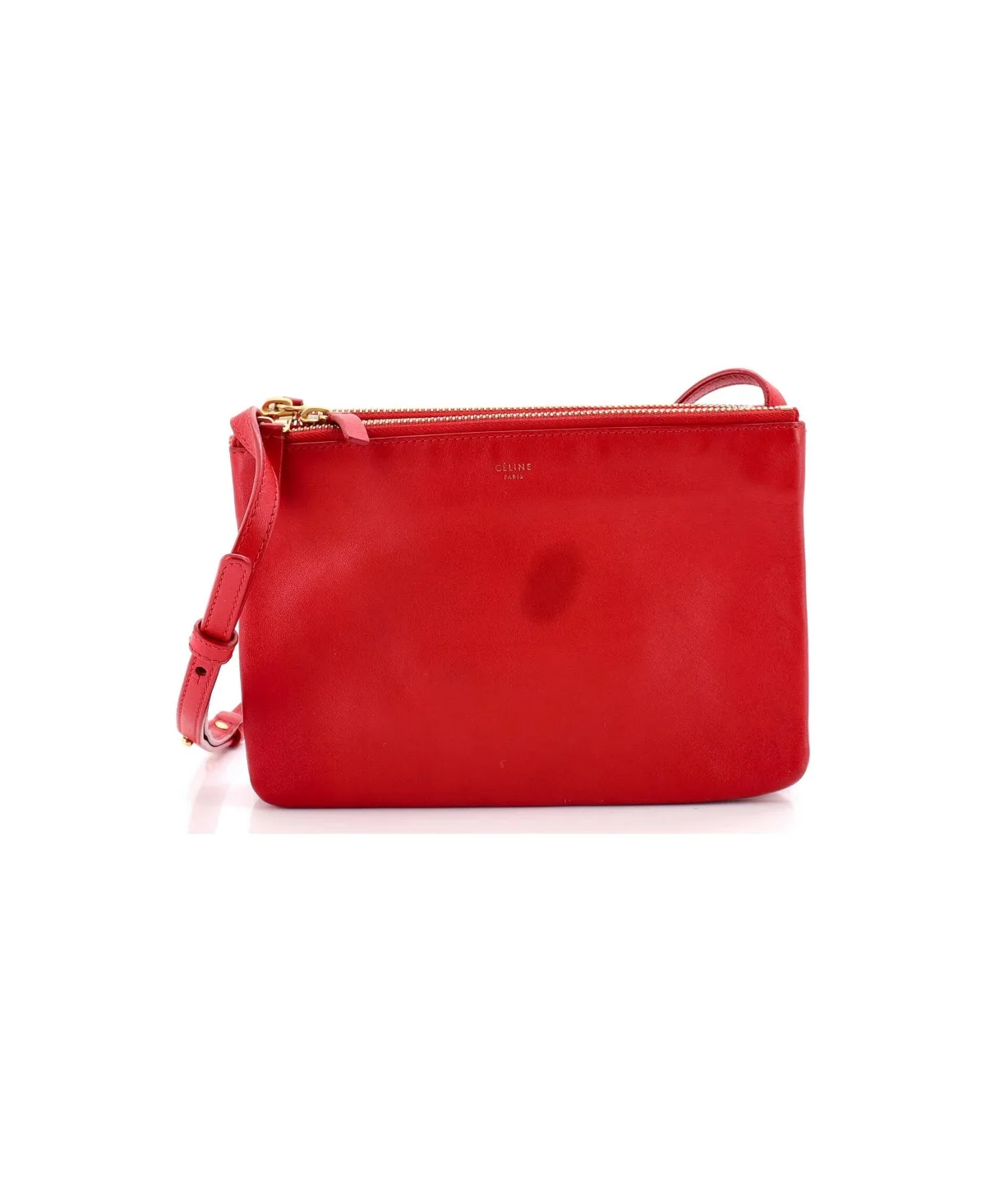 Pre-Owned Small Trio Crossbody Bag Leather by Celine