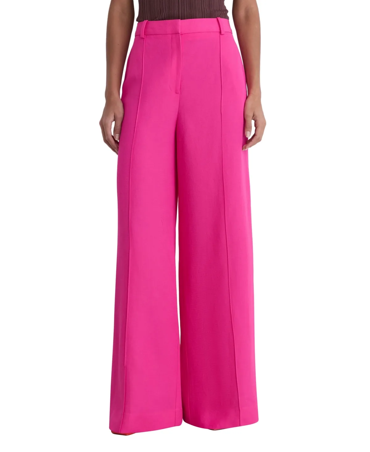 Charli Wide-Leg Mid-Rise Pants