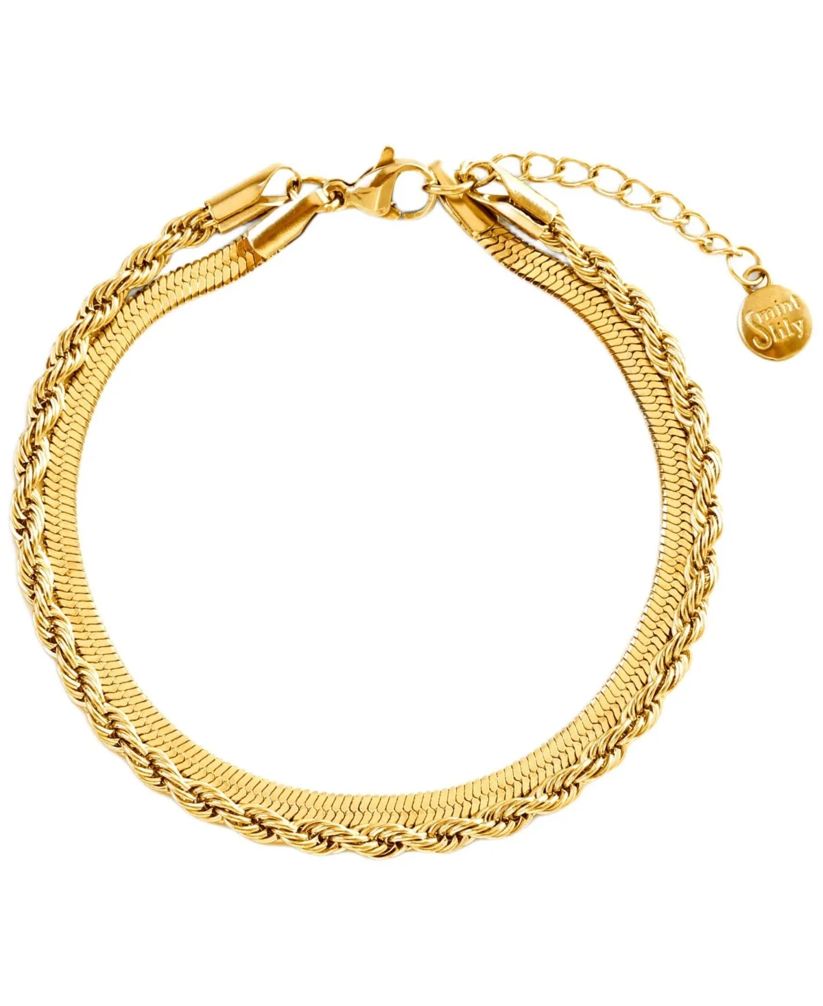 Essential Layered Bracelet by Mint & Lily
