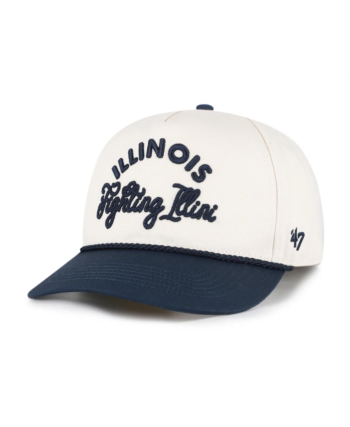 Illinois Fighting Illini Rope Script Hitch Adjustable Hat by 47 Brand