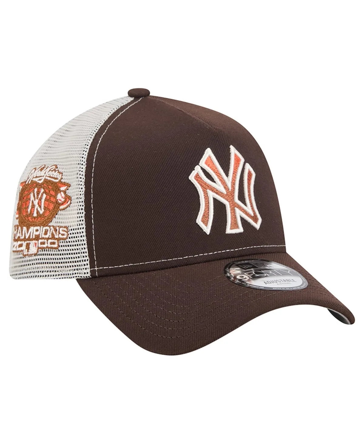 New York Yankees Pumpkin Spice 9FORTY A-Frame Adjustable Trucker Hat by New Era
