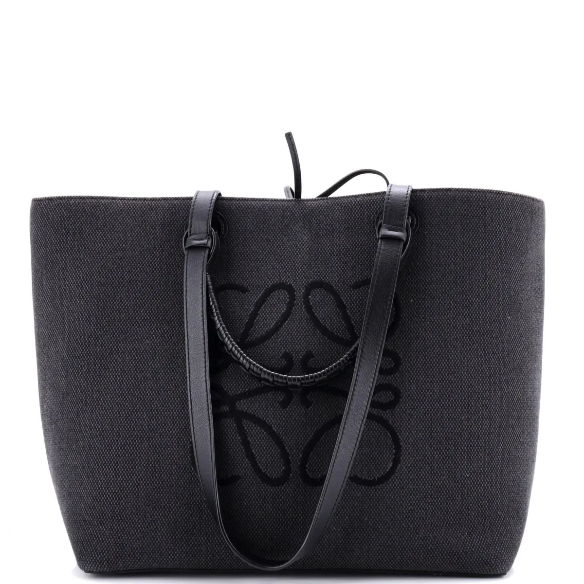 Pre-Owned Loewe Medium Anagram Square Basket Tote Canvas by LOEWE