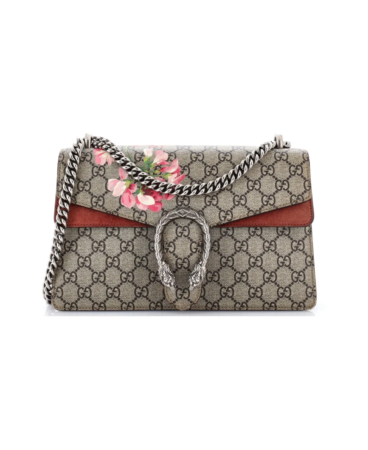 Pre-Owned Small Dionysus Bag Blooms Print Gg Coated Canvas by Gucci