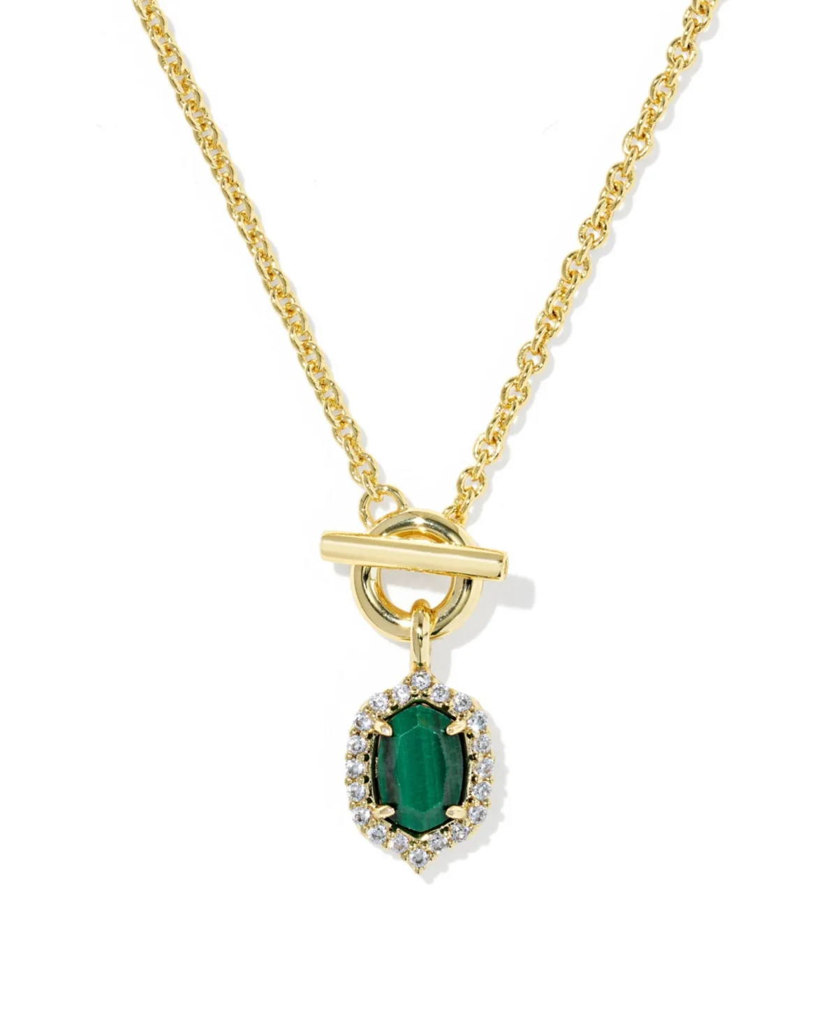 Multi-Stone Gold-Tone Daphne Toggle Necklace