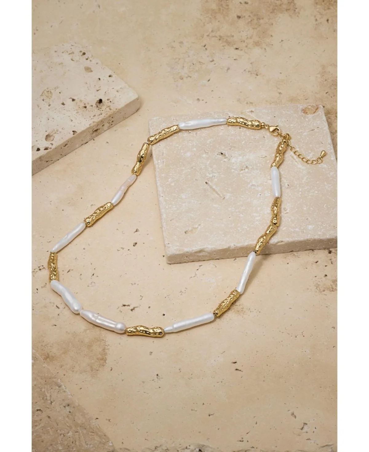 Miley Baroque Pearl Necklace by Untamed Petals