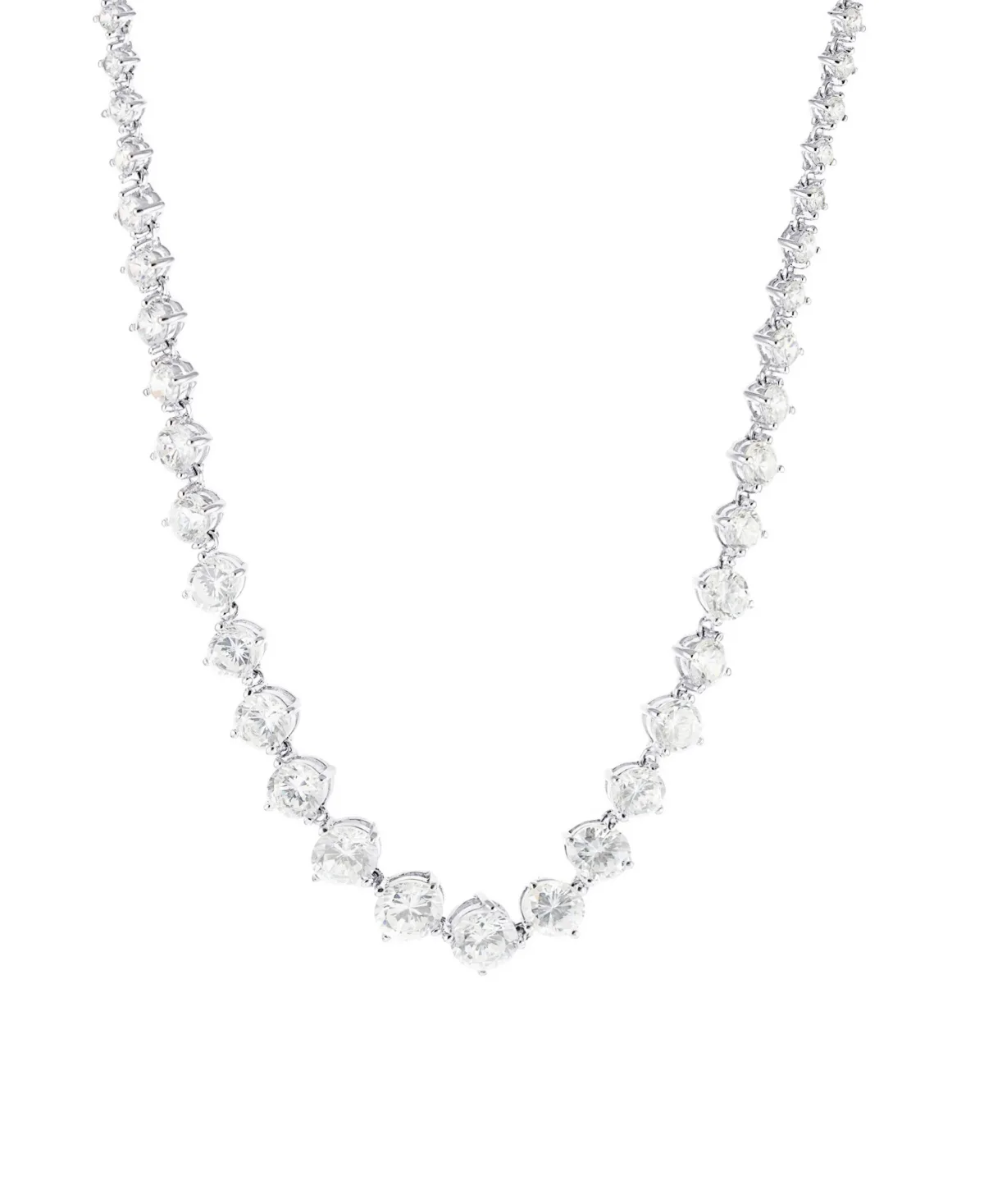Cubic Zirconia Necklace in Sterling Silver