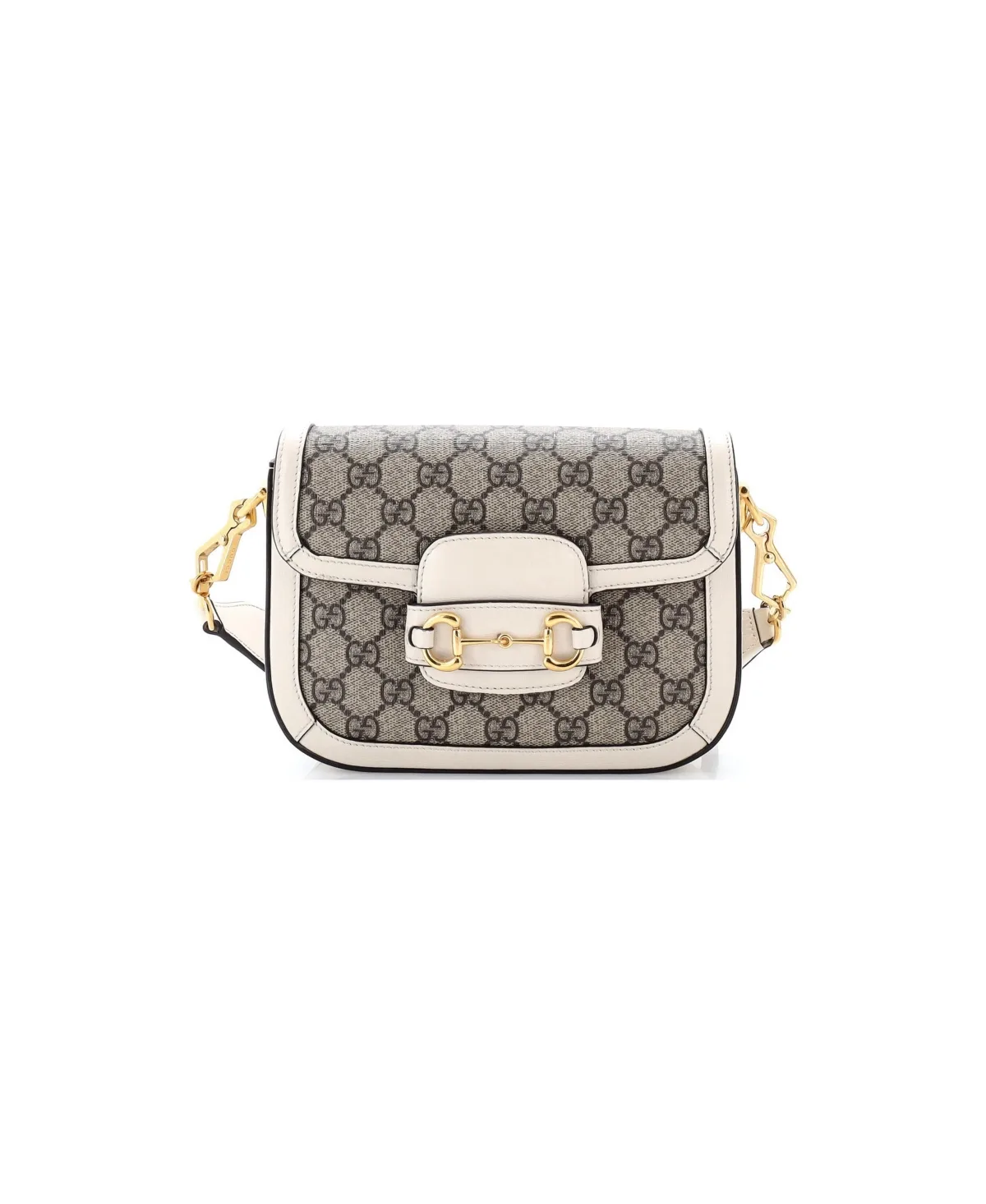 Pre-Owned Gucci Mini Horsebit 1955 Shoulder Bag Gg Coated Canvas with Leather by Gucci
