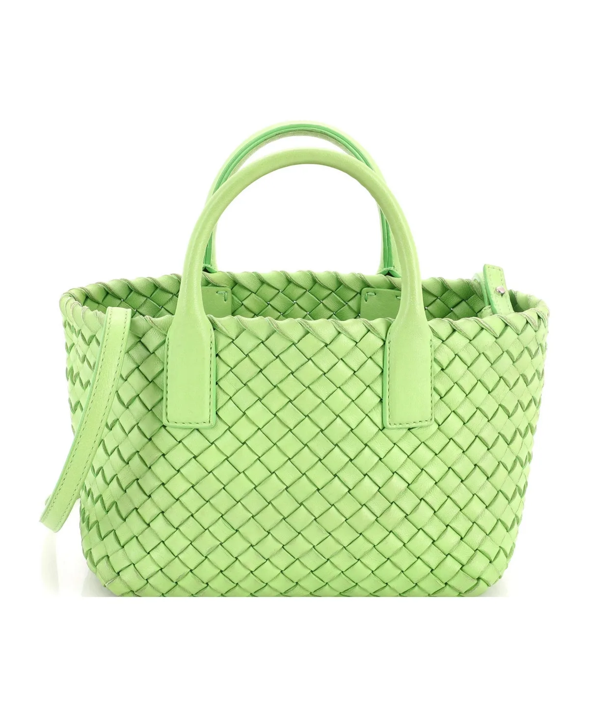 Pre-Owned Bottega Veneta Mini Cabat Tote Intrecciato Nappa by Bottega Veneta