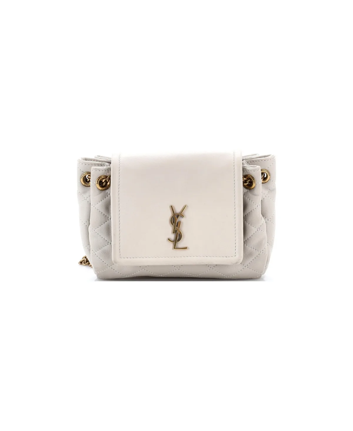 Pre-Owned Mini Nolita Satchel Quilted Leather by Saint Laurent