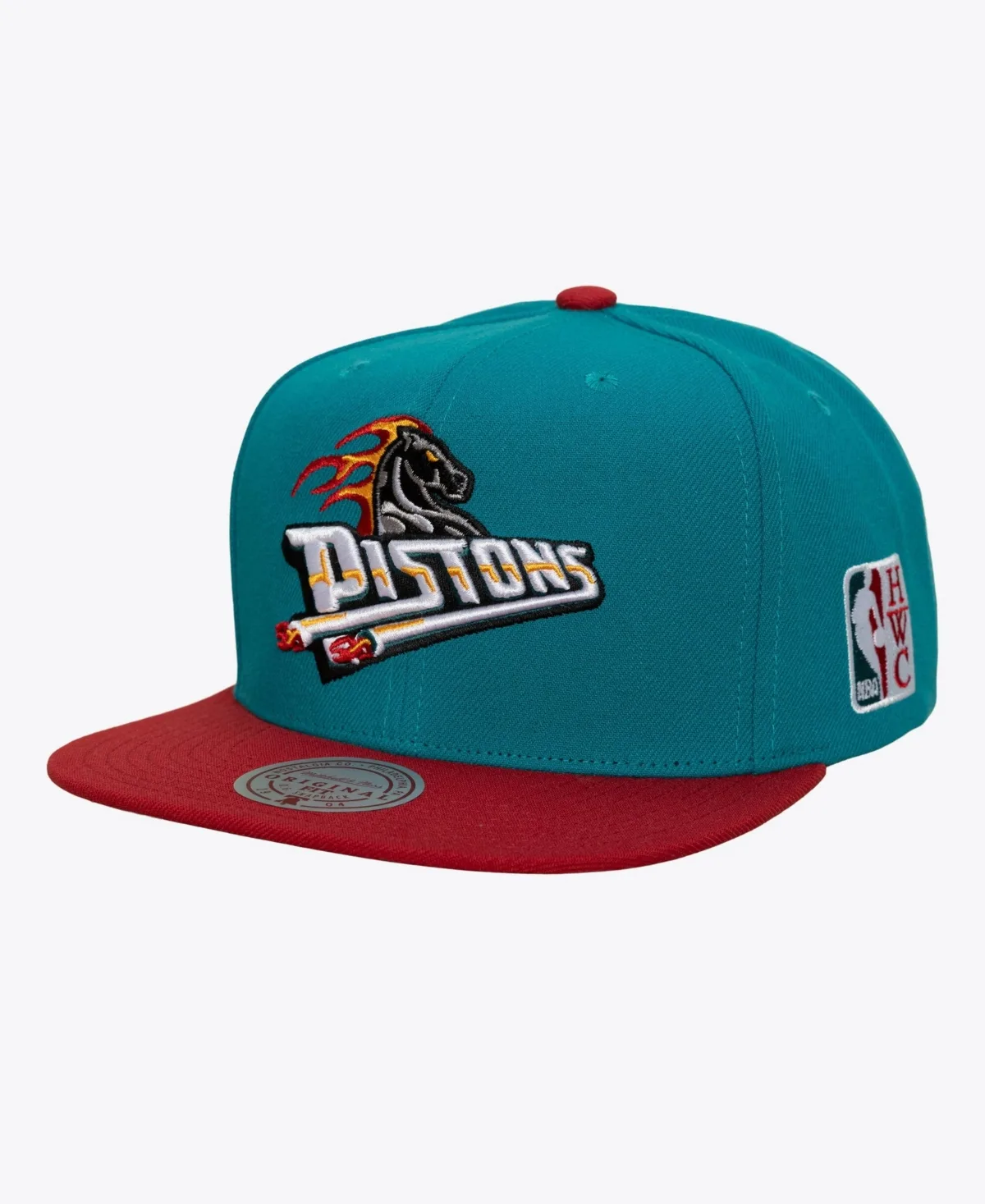 Detroit Pistons Hardwood Classics Legendary Home Snapback Hat by Mitchell & Ness