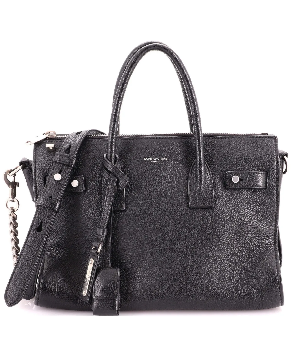 Pre-Owned Saint Laurent Baby Sac De Jour Souple Zip Tote Leather by Saint Laurent