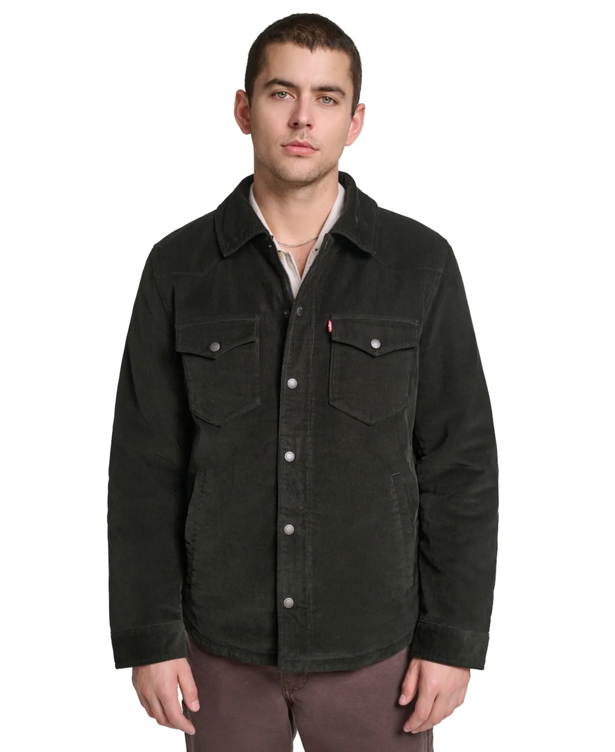 Western Regular-Fit Corduroy Shirt Jacket