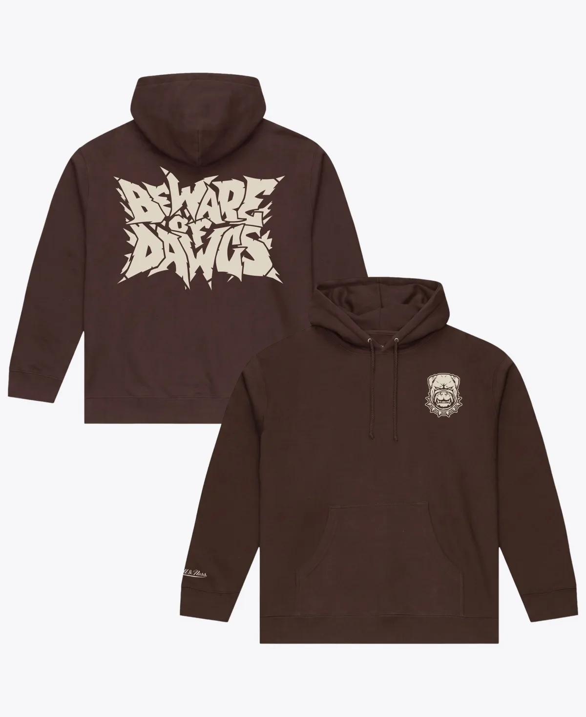 Cleveland Browns Beware of the Dawgs Hoodie by Mitchell & Ness
