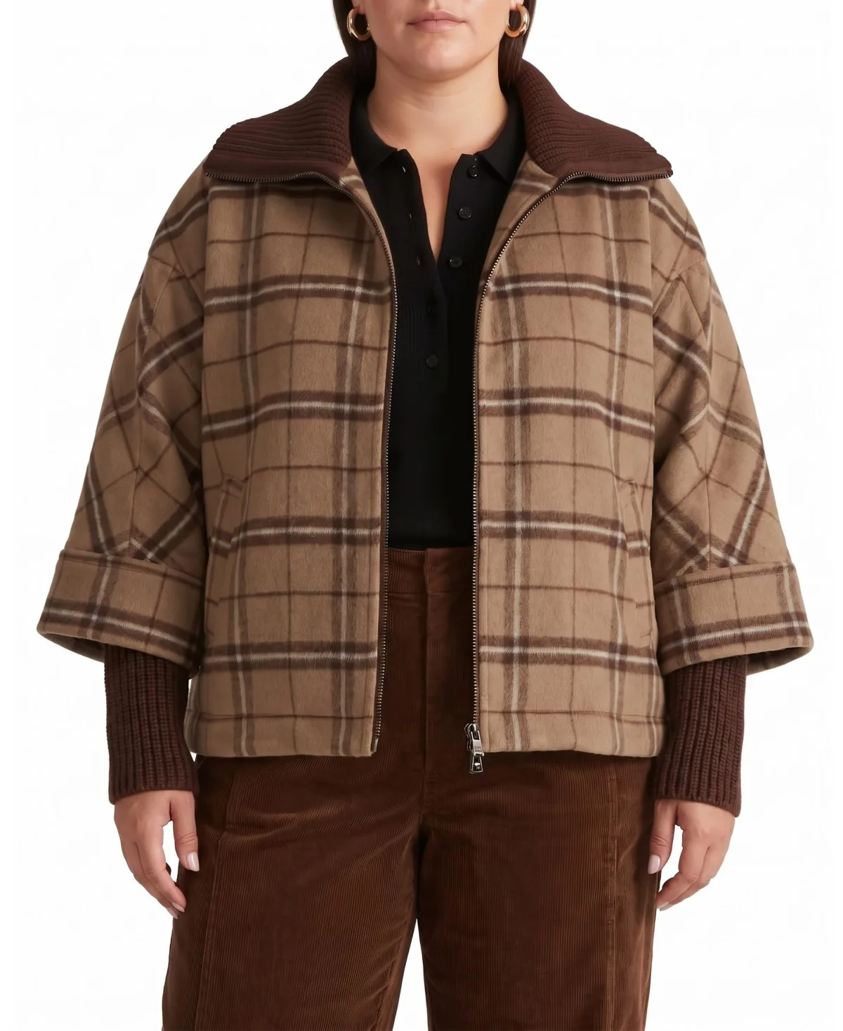 Utopia Wool-Blend Funnel-Neck Cocoon Coat