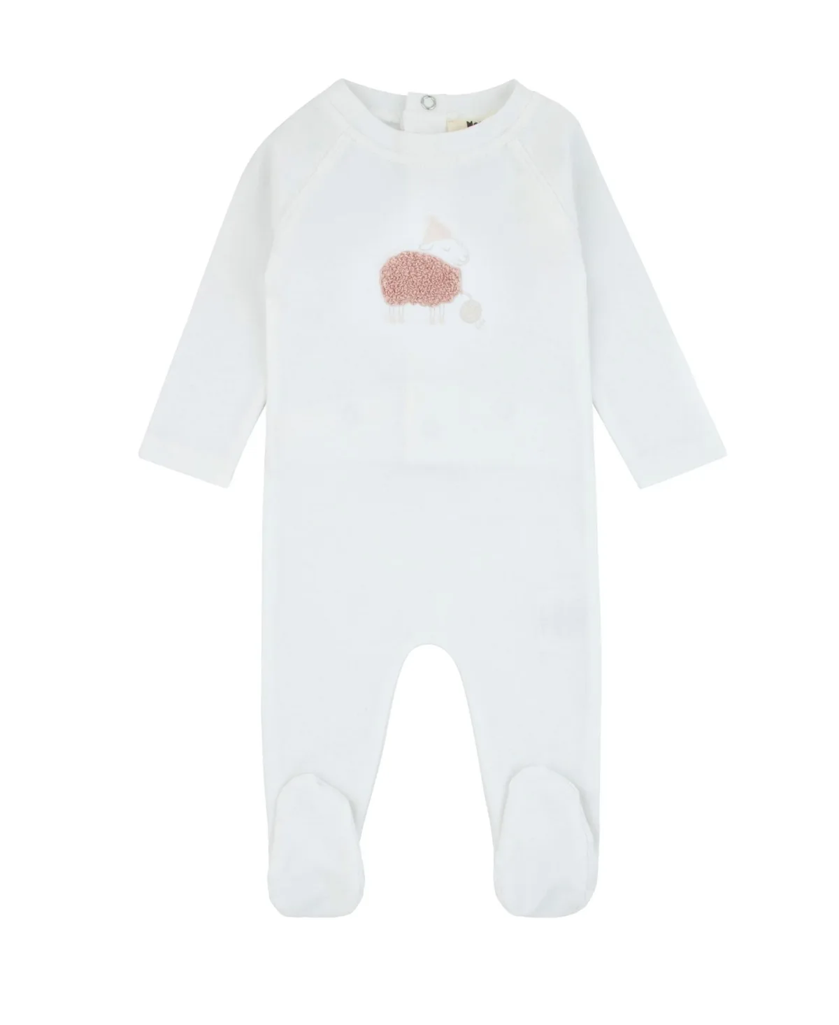 Fuzzy Sheep Footie by Noggiwear