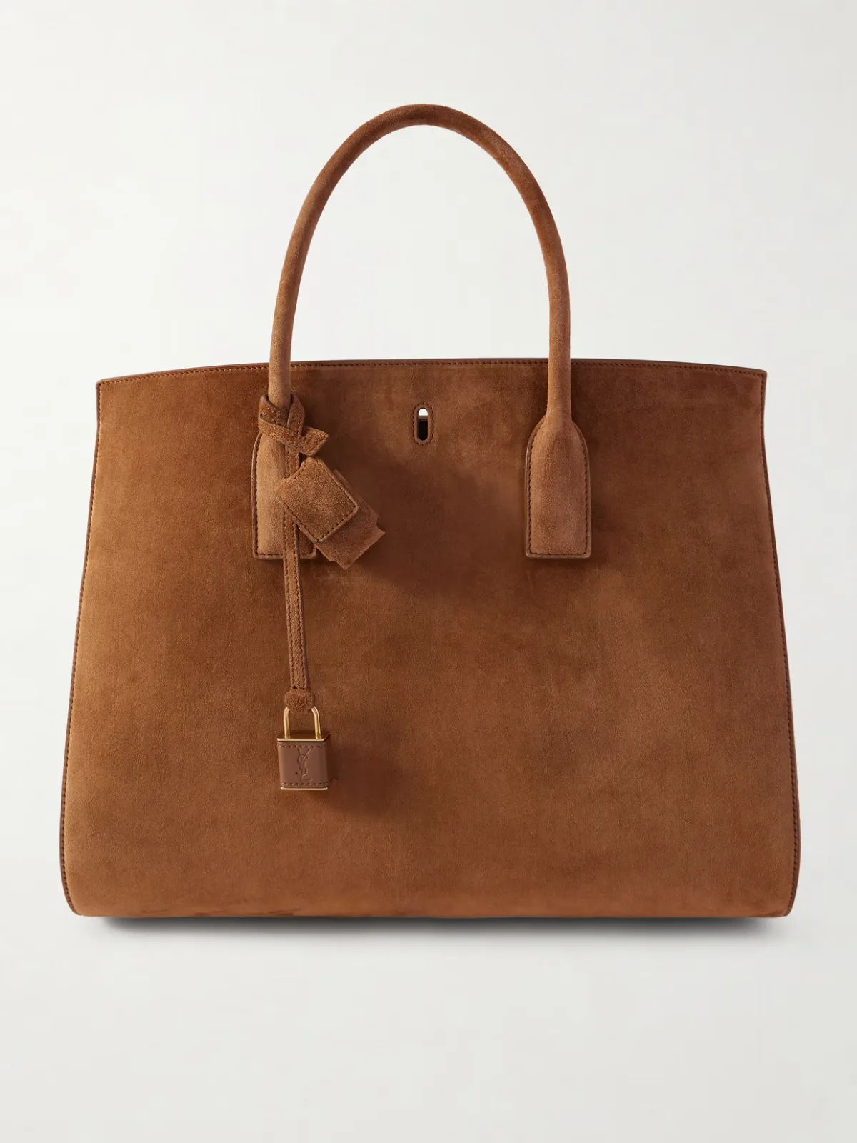 - Suede Tote - by SAINT LAURENT