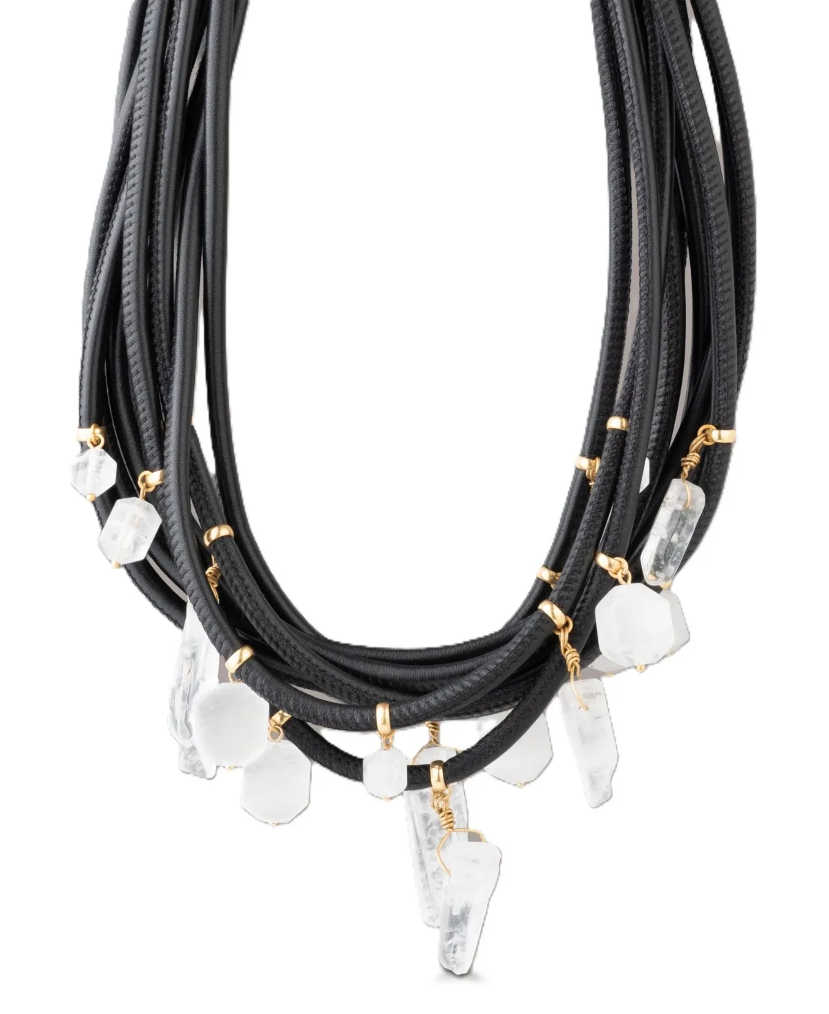 Gold-Tone Quartz Necklace by Donna Karan New York